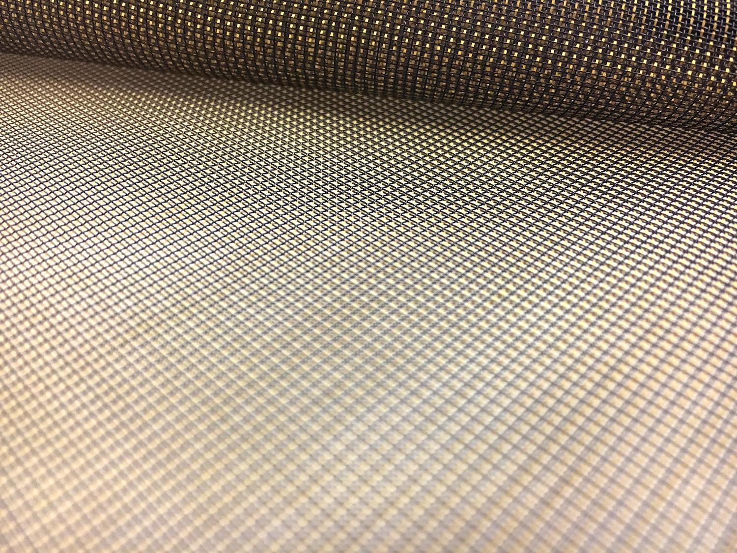 Italian Nylon Blend Mesh in Gold Black0