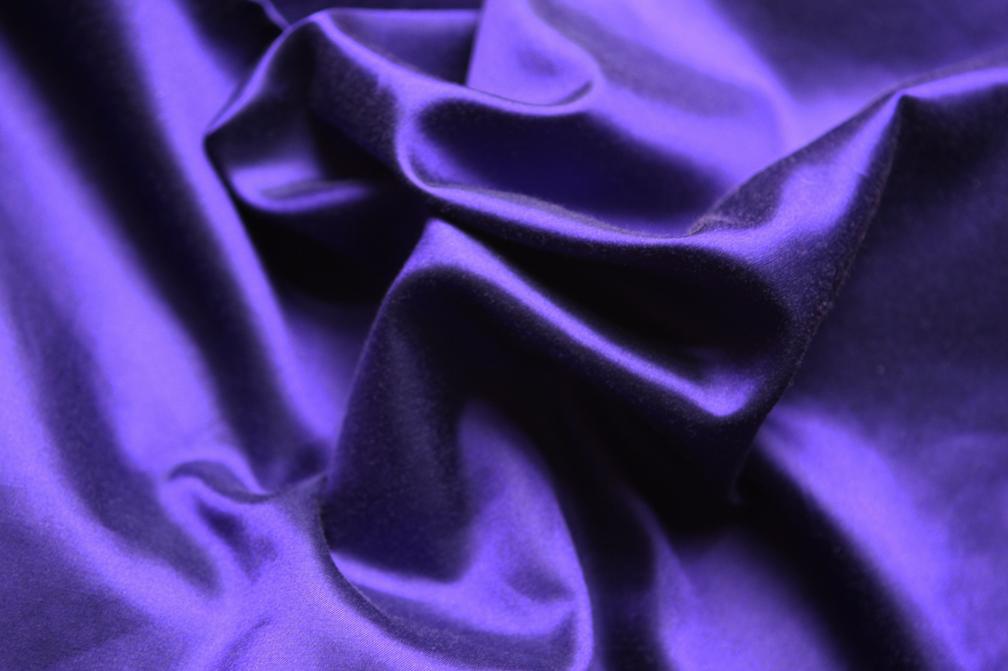 Silk and Cotton Sateen in Royal0
