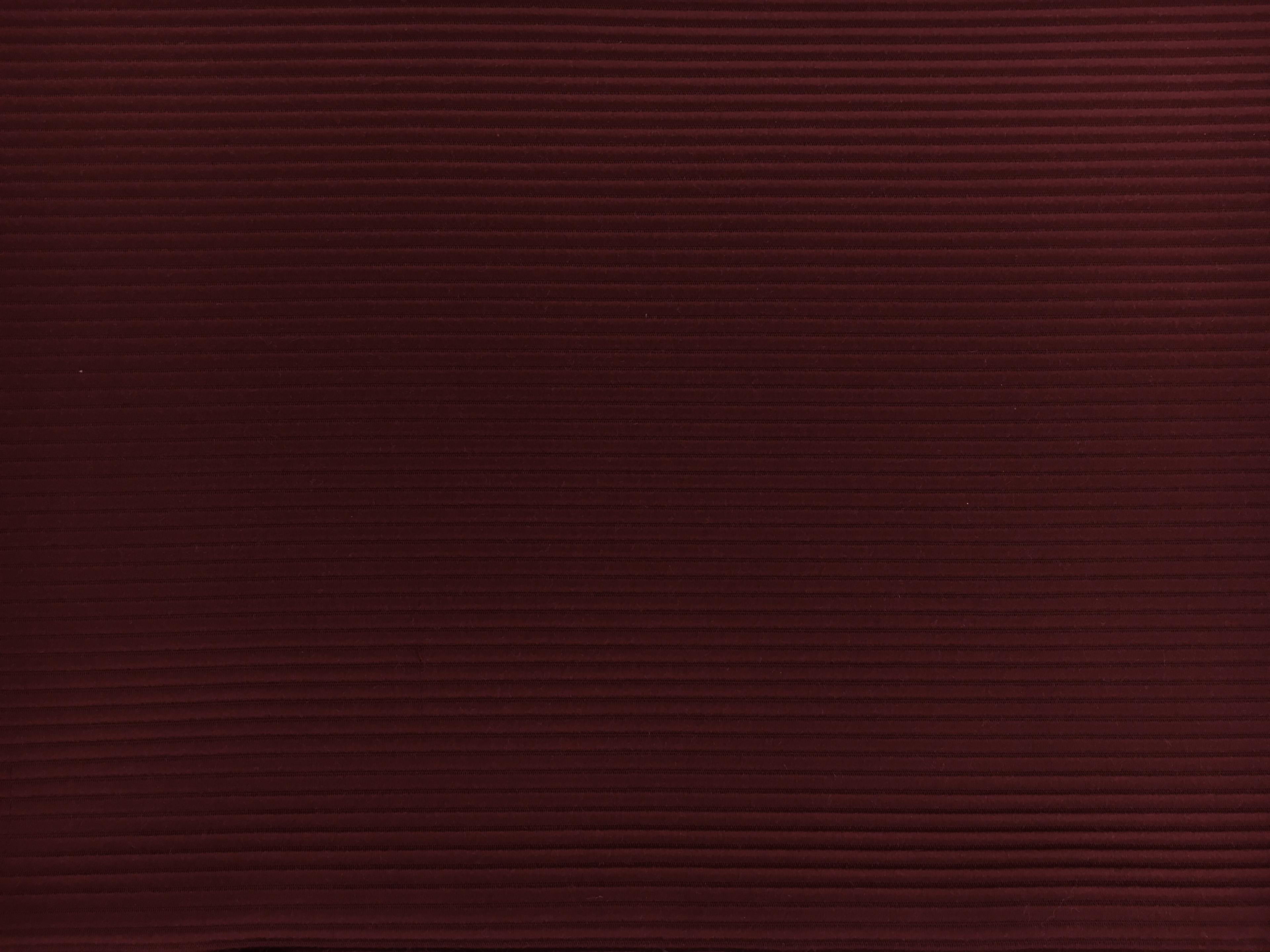 Italian Cotton and Acetate Ottoman in Bordeaux0