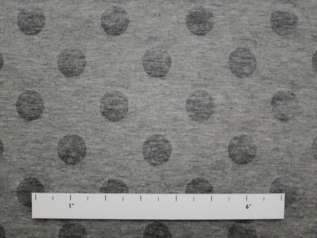 Cotton Blend Knit With Polka Dots in Grey1