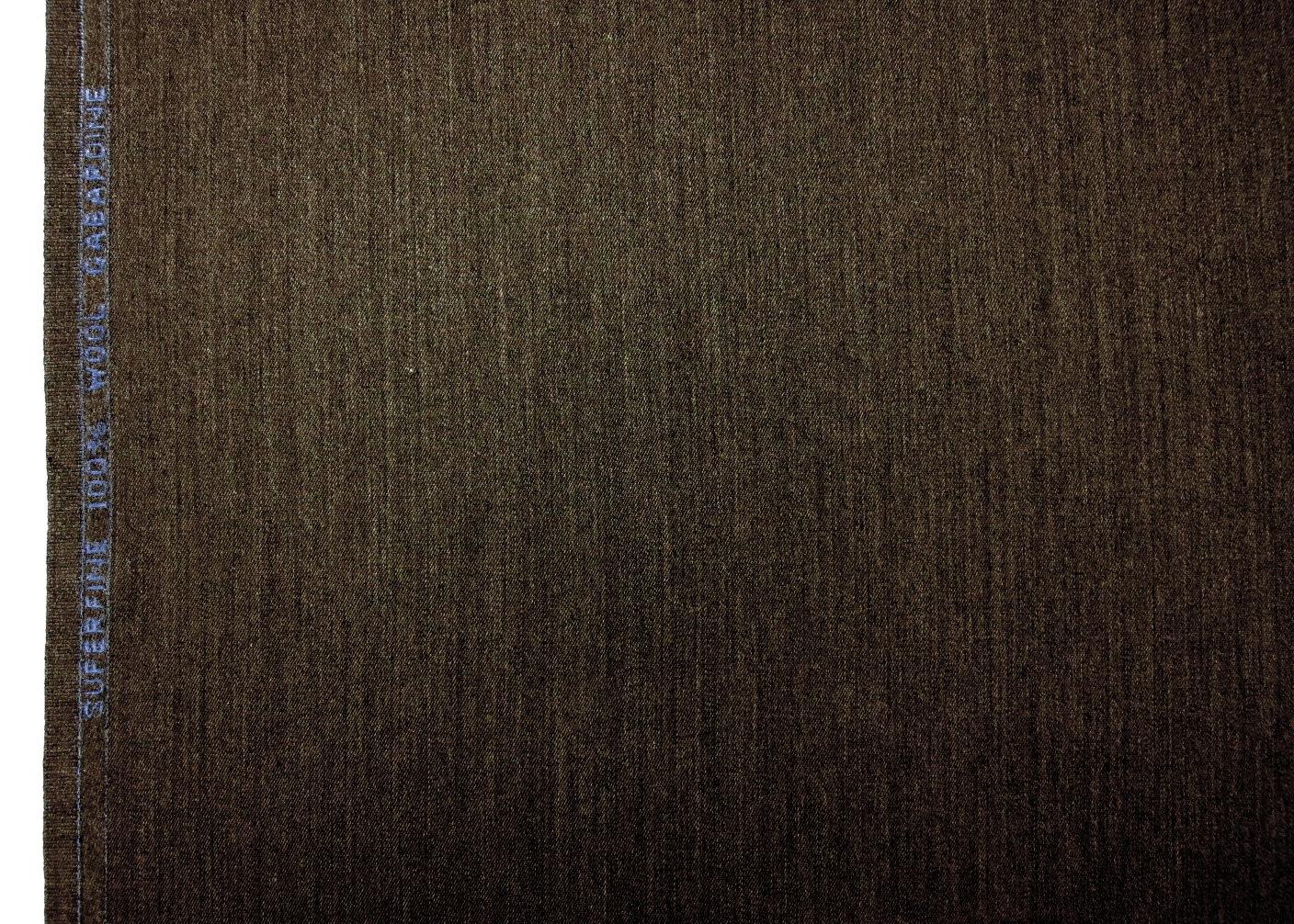 Wool Gabardine in Espresso Heather0