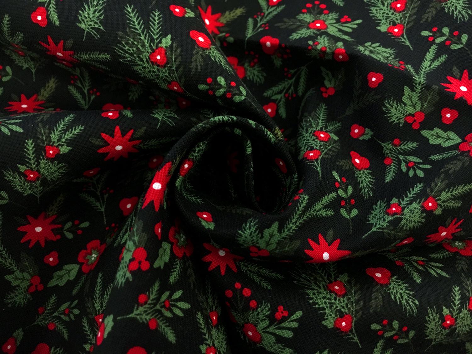Cotton Broadcloth Holiday Print1