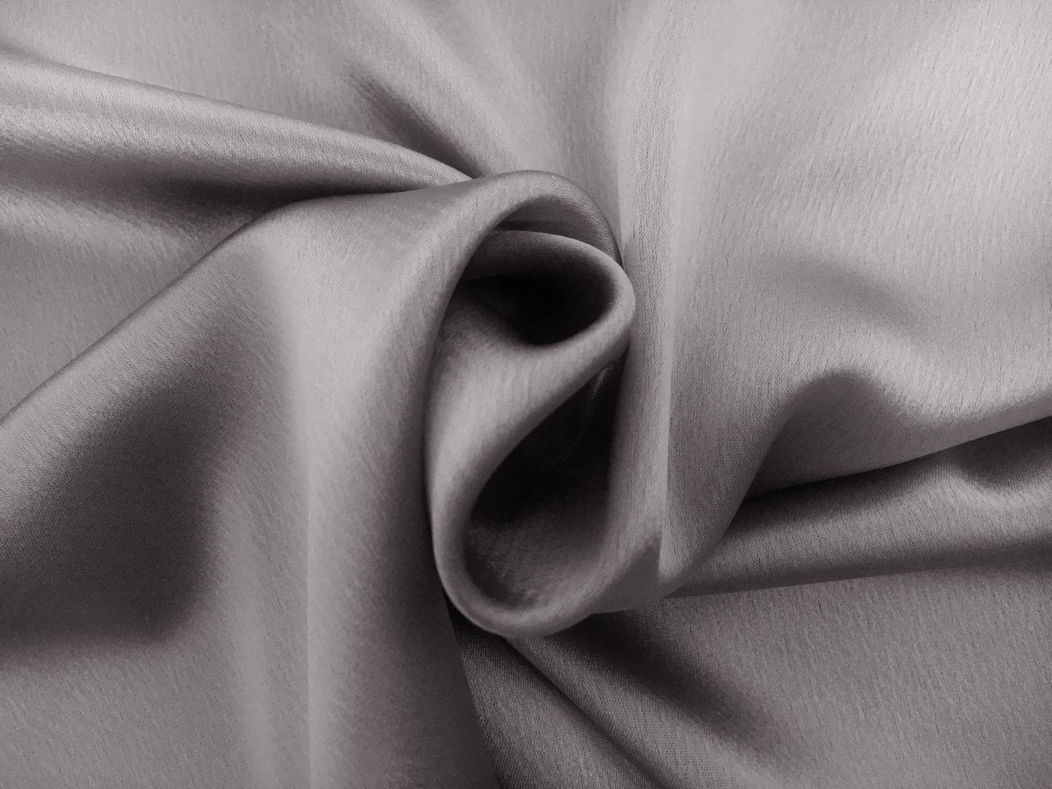 Triacetate Blend Crepe Back Satin in Silver0