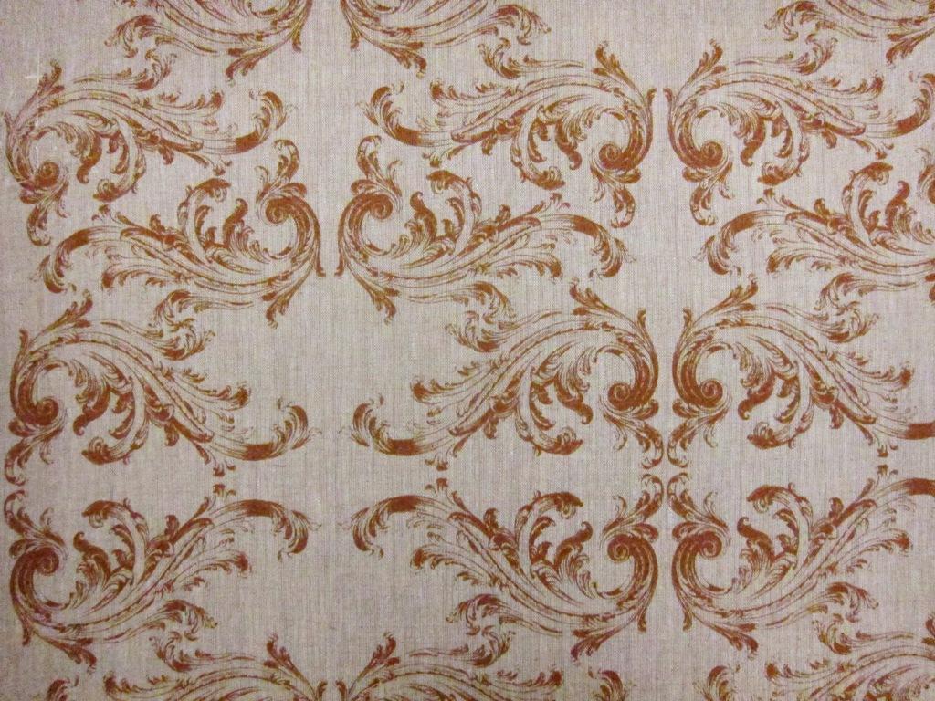Linen Upholstery Filigree Print1