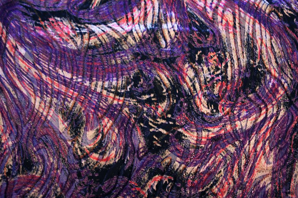 Silk Lurex Panné Burnout Velvet0