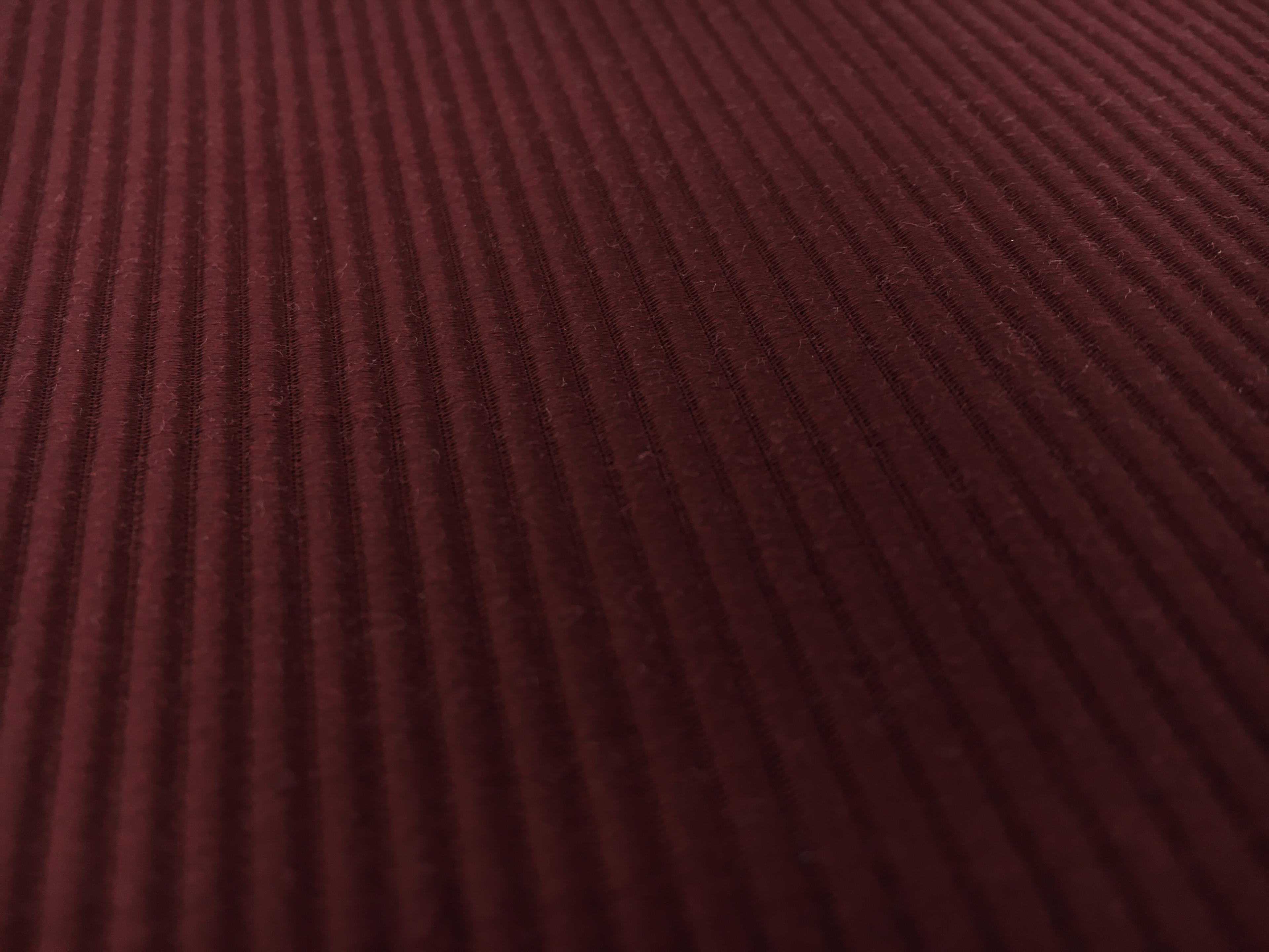 Italian Cotton and Acetate Ottoman in Bordeaux2