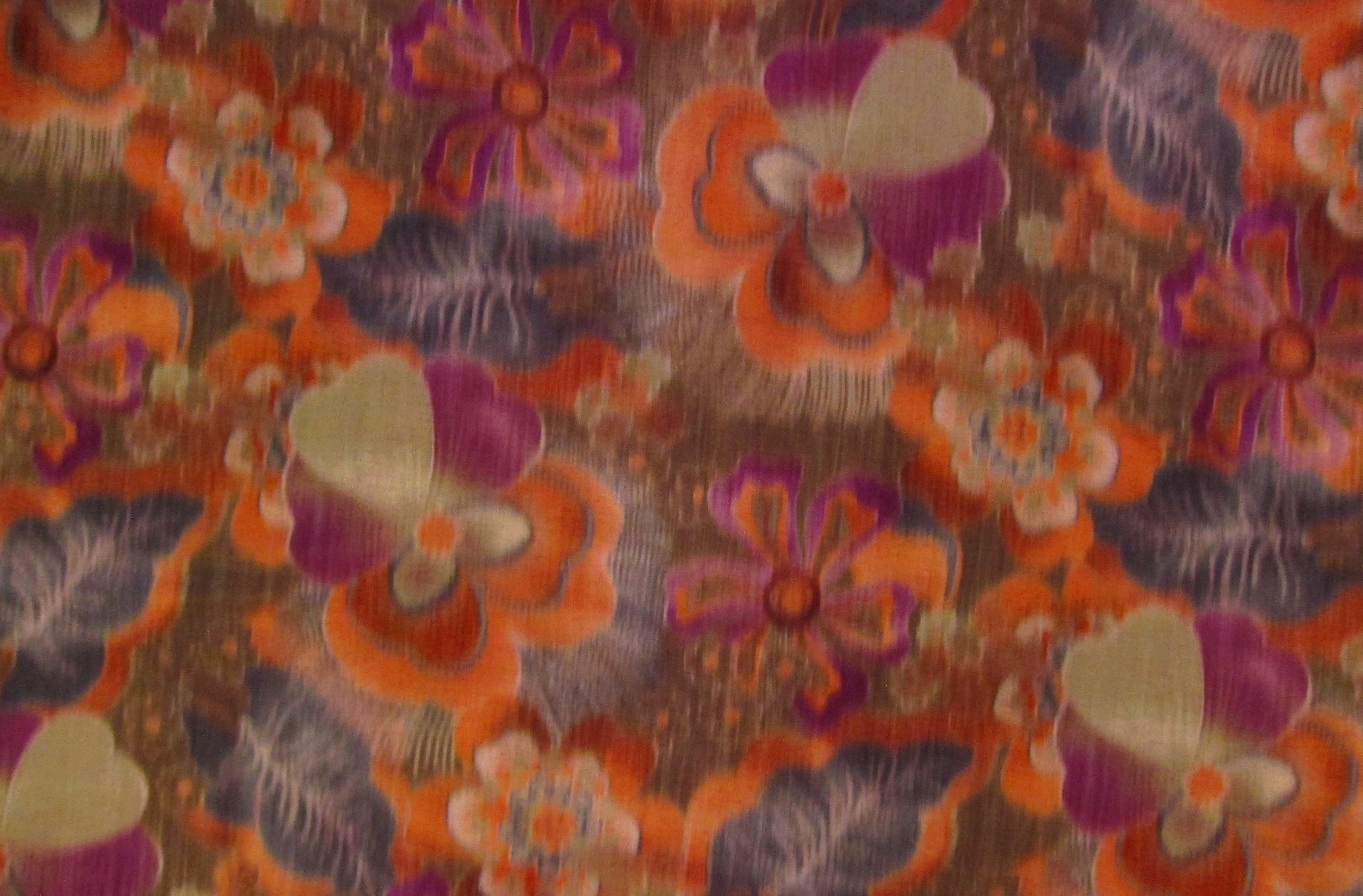 Warp Printed Silk Wool Satin0