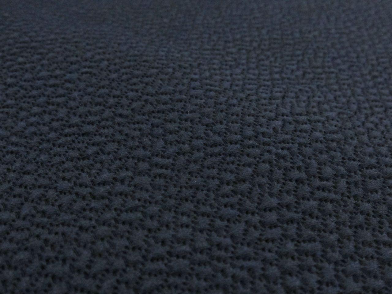 Silk and Wool Hammered Satin in Navy2