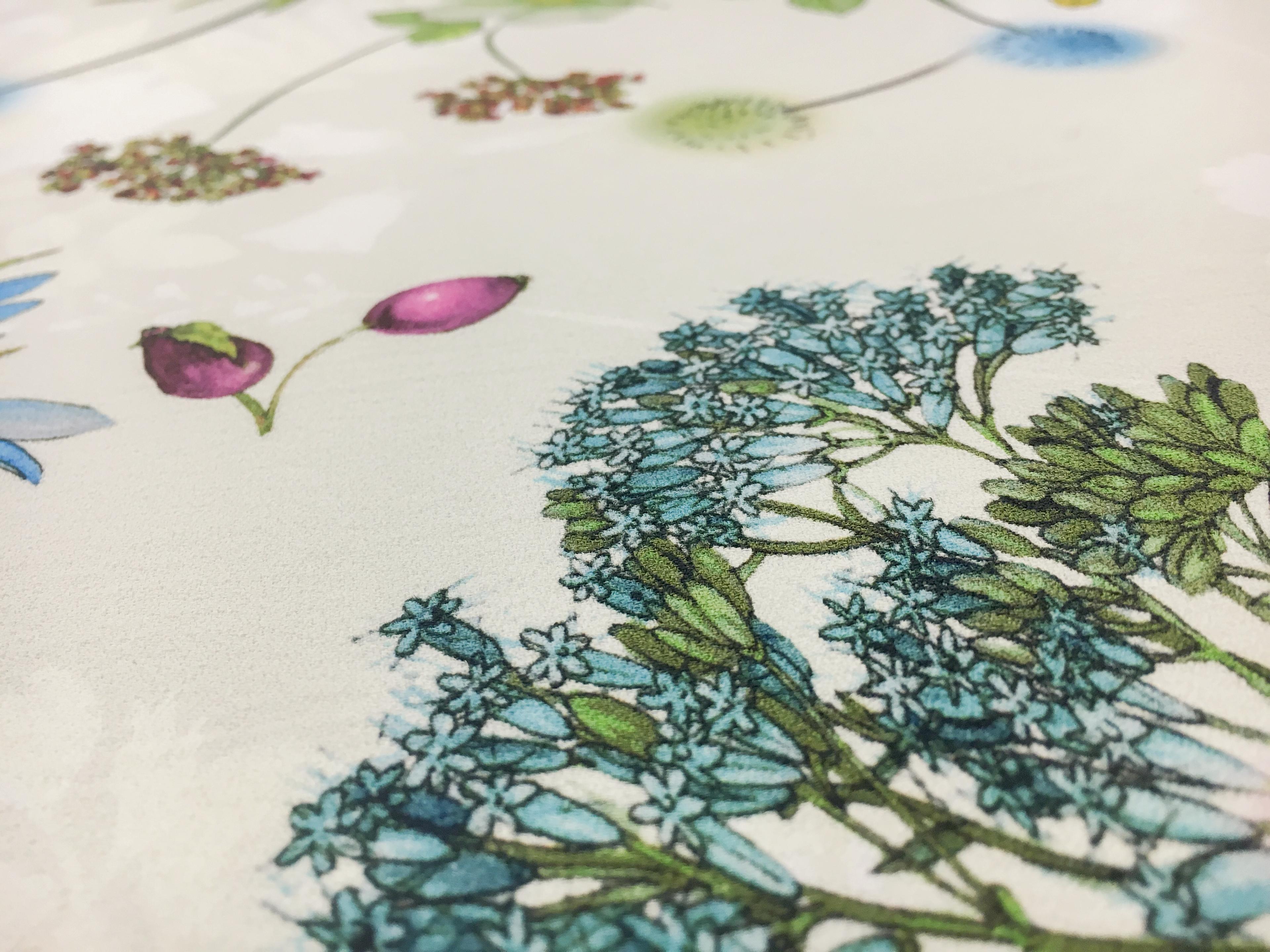 Printed Viscose Crepe with Floral Motifs2