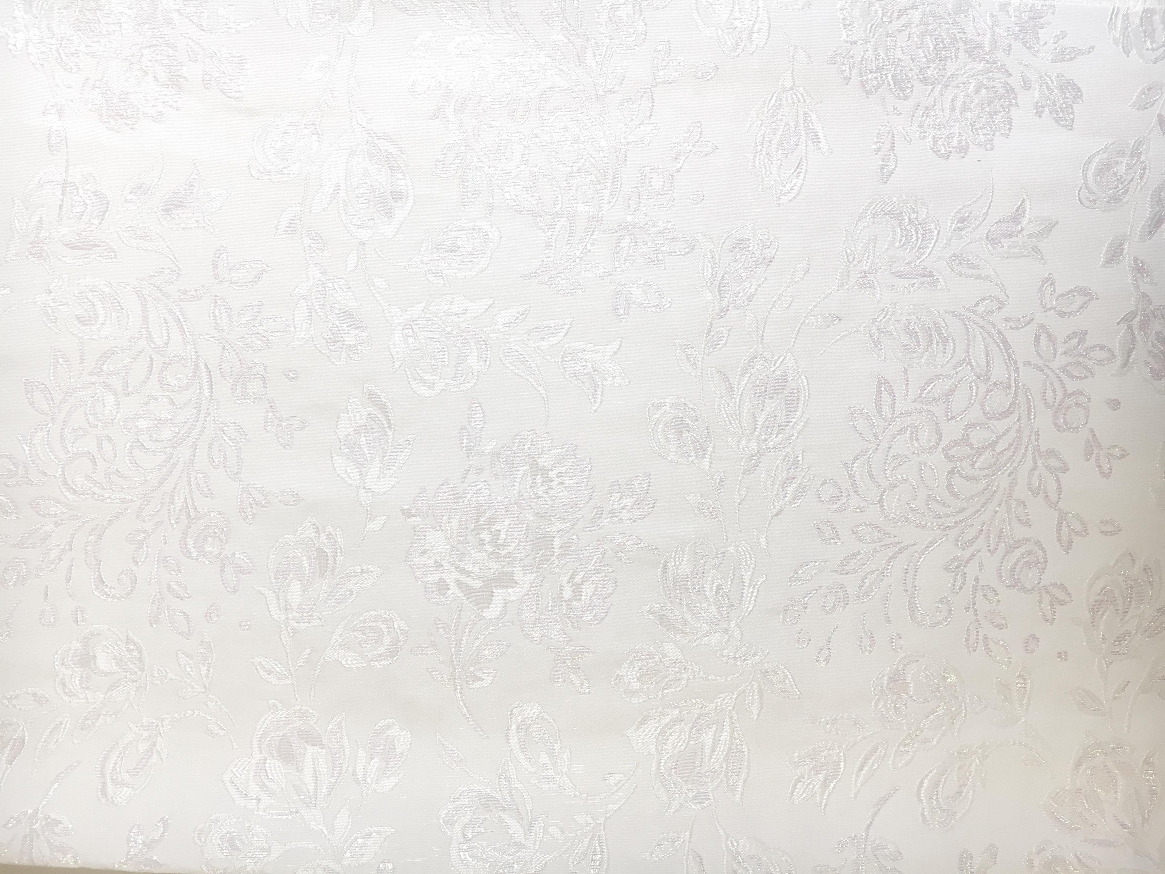 French White Brocade with Opalescent Roses1