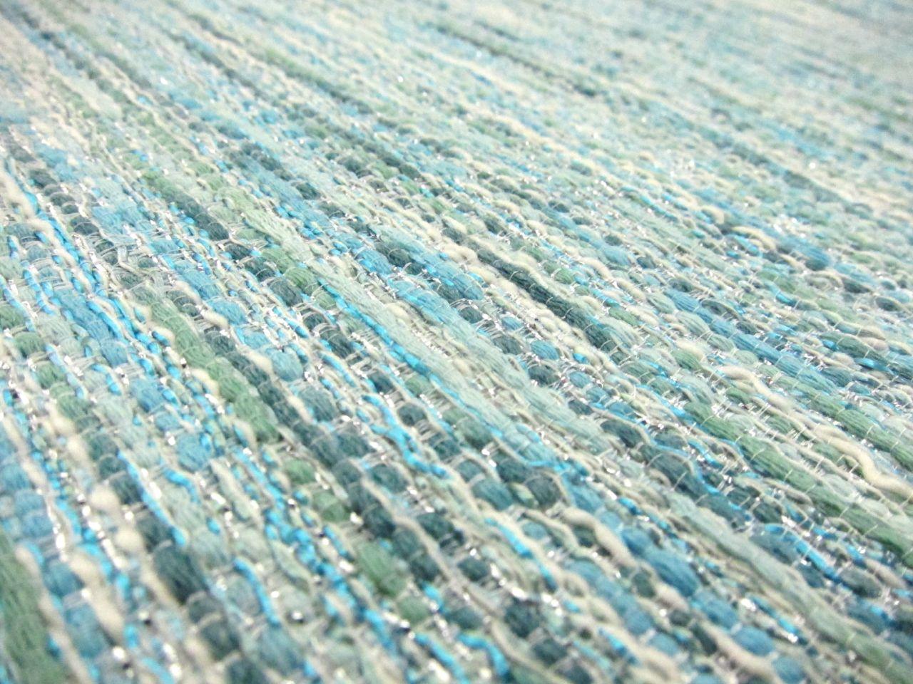 Metallic Poly Cotton Blend Tweed2