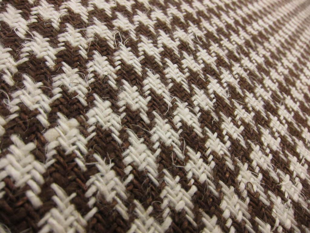 Linen Upholstery Houndstooth 2