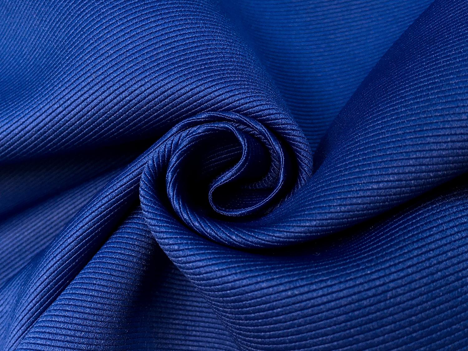Polyester Faille in Indigo0