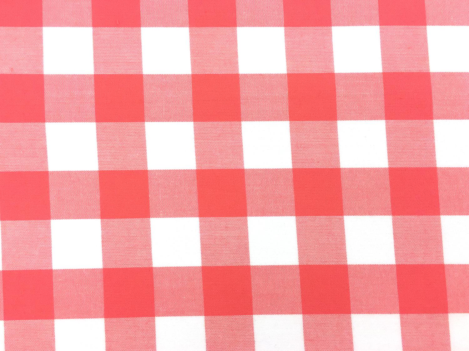 Carolina Cotton Gingham in Coral0