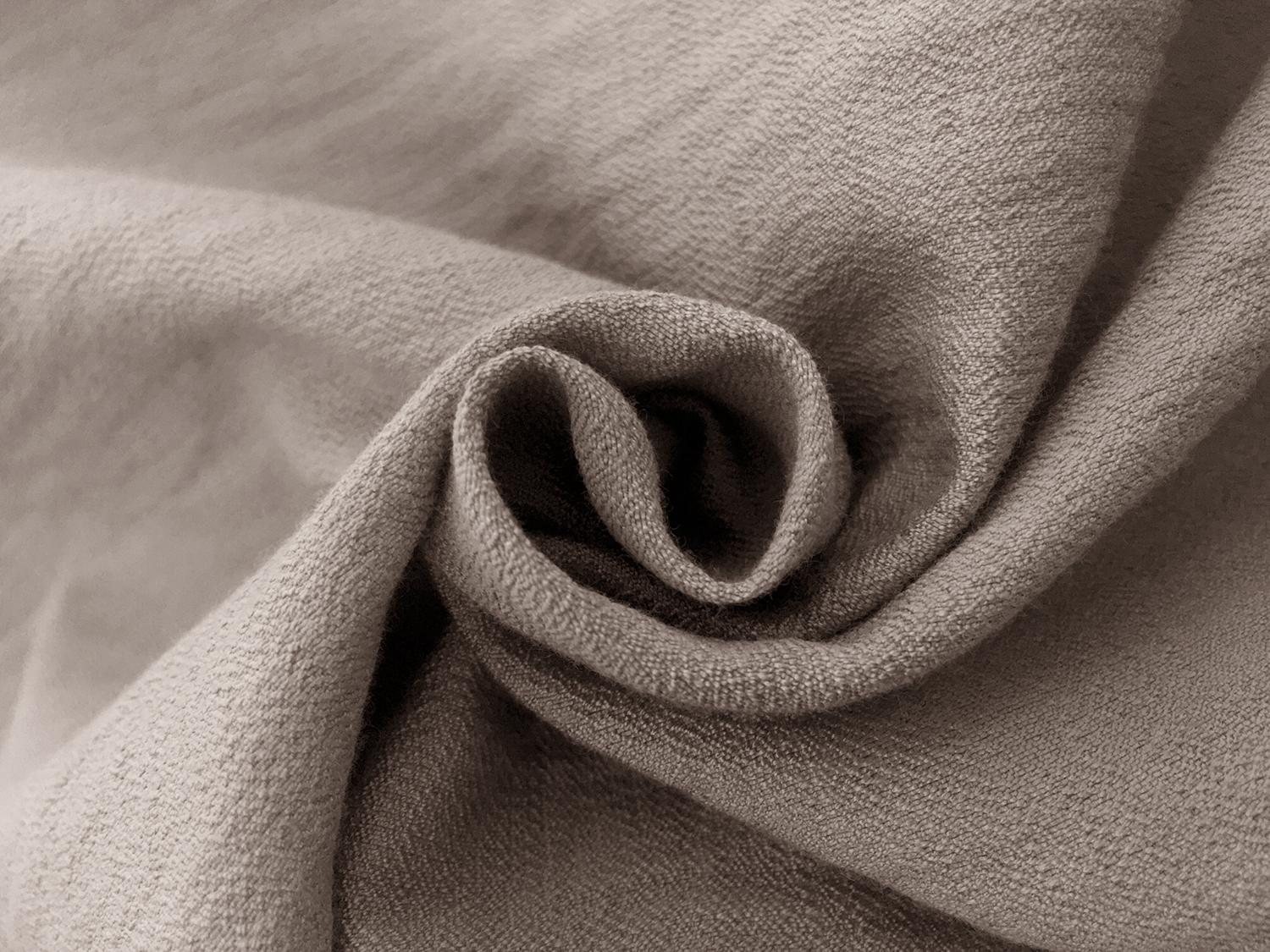 Rayon Nylon Crepe in Coffee 1