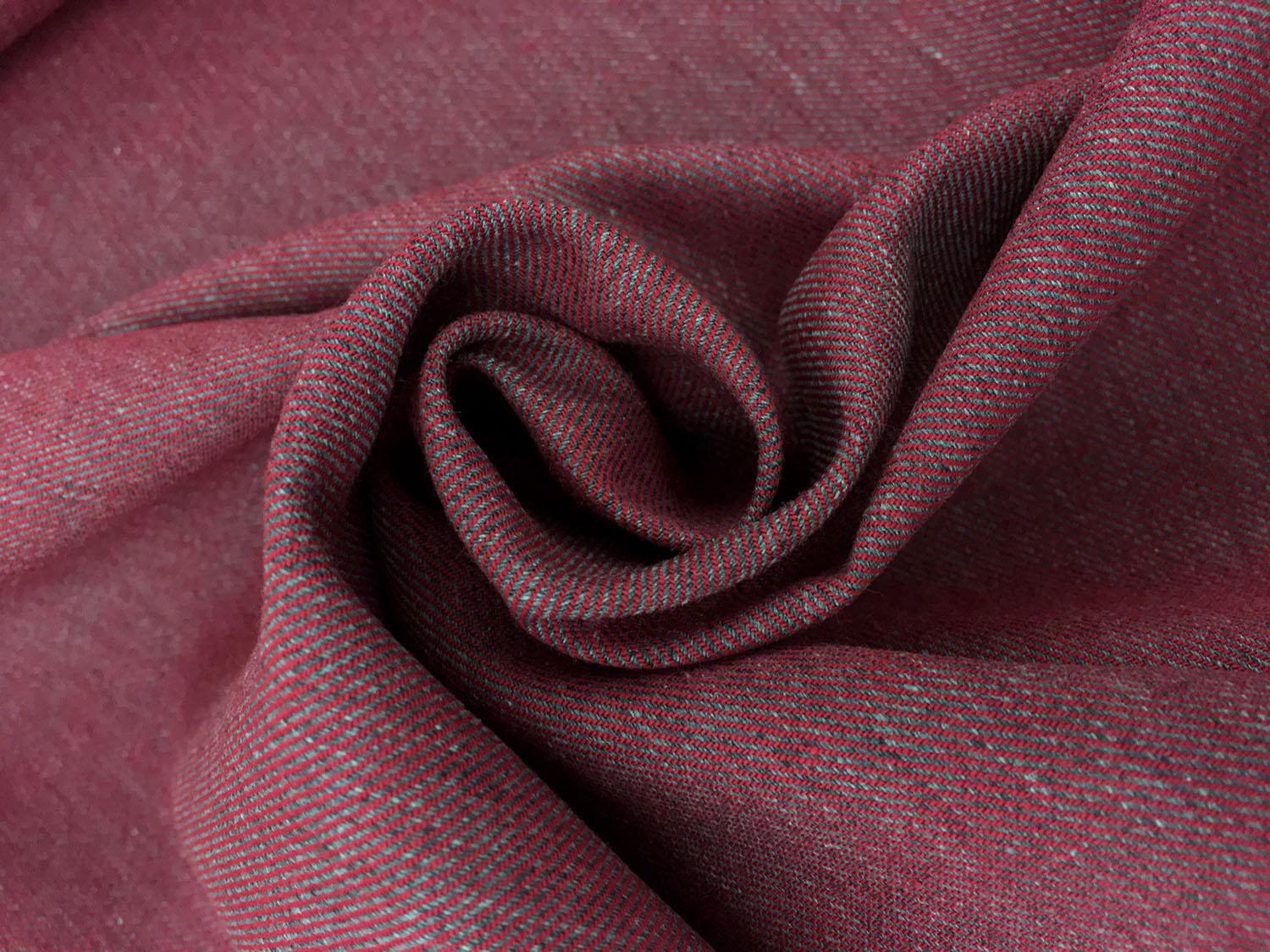 Cotton Flannel Twill in Wine Red1