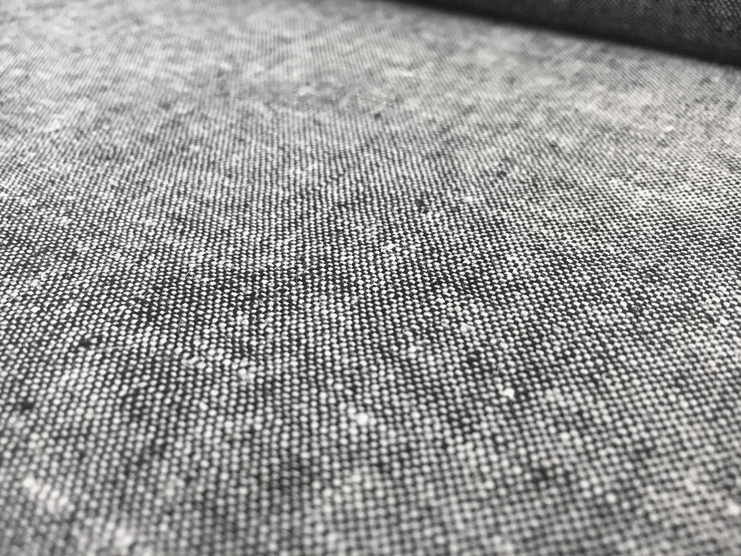 Yarn Dyed Linen Cotton Blend in Black0