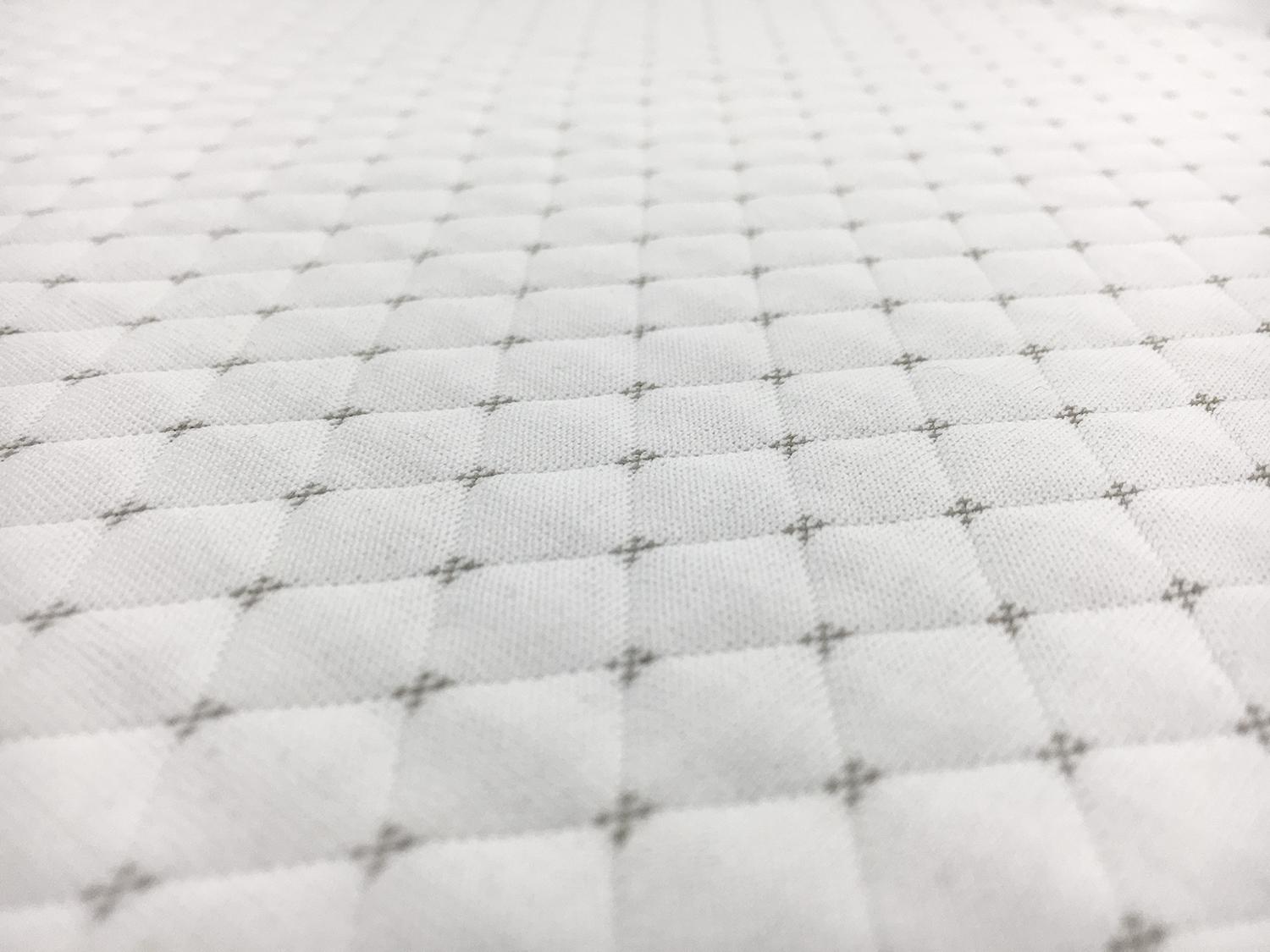 Quilted Novelty Knit in White3