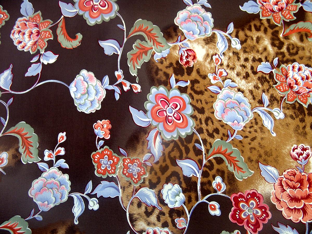 Printed Silk Charmeuse0