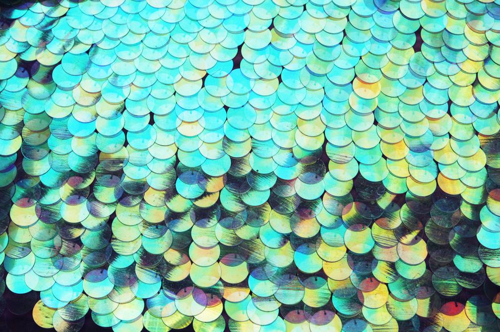 Paillettes on Silk Chiffon1