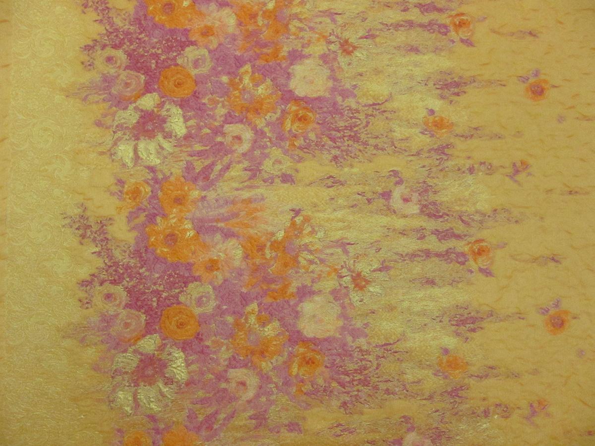 Metallic Silk Blend Organza Cloqué0