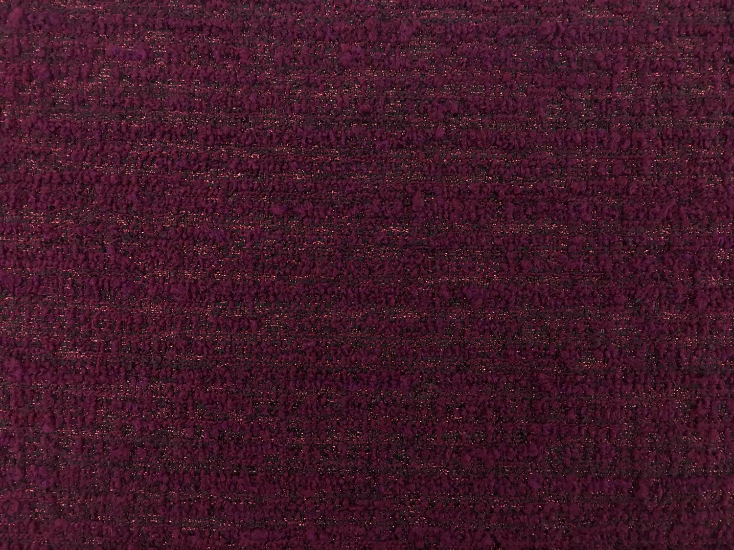Wool Blend Metallic Tweed in Cranberry0