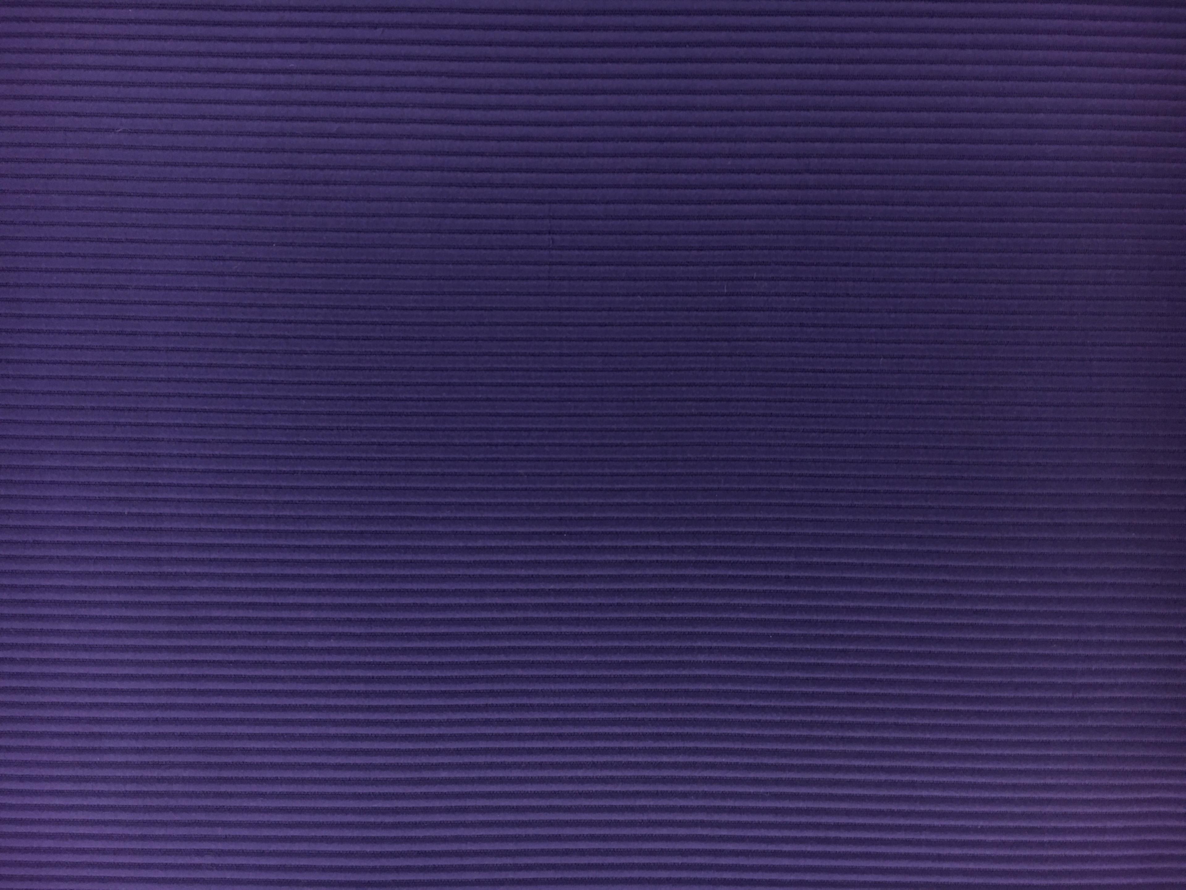 Italian Cotton and Acetate Ottoman in Viola
