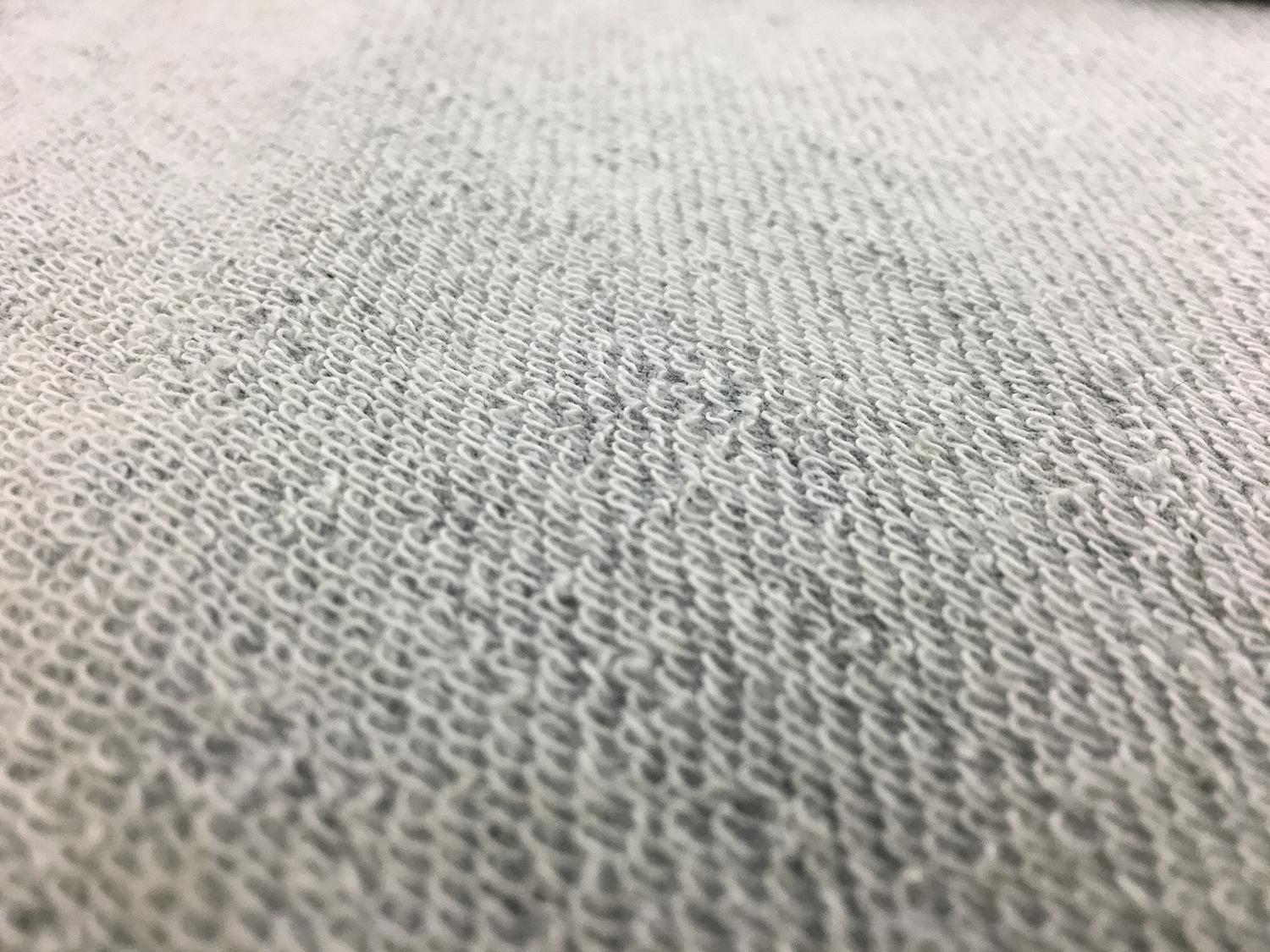 Japanese Cotton French Terry in Heather Grey4