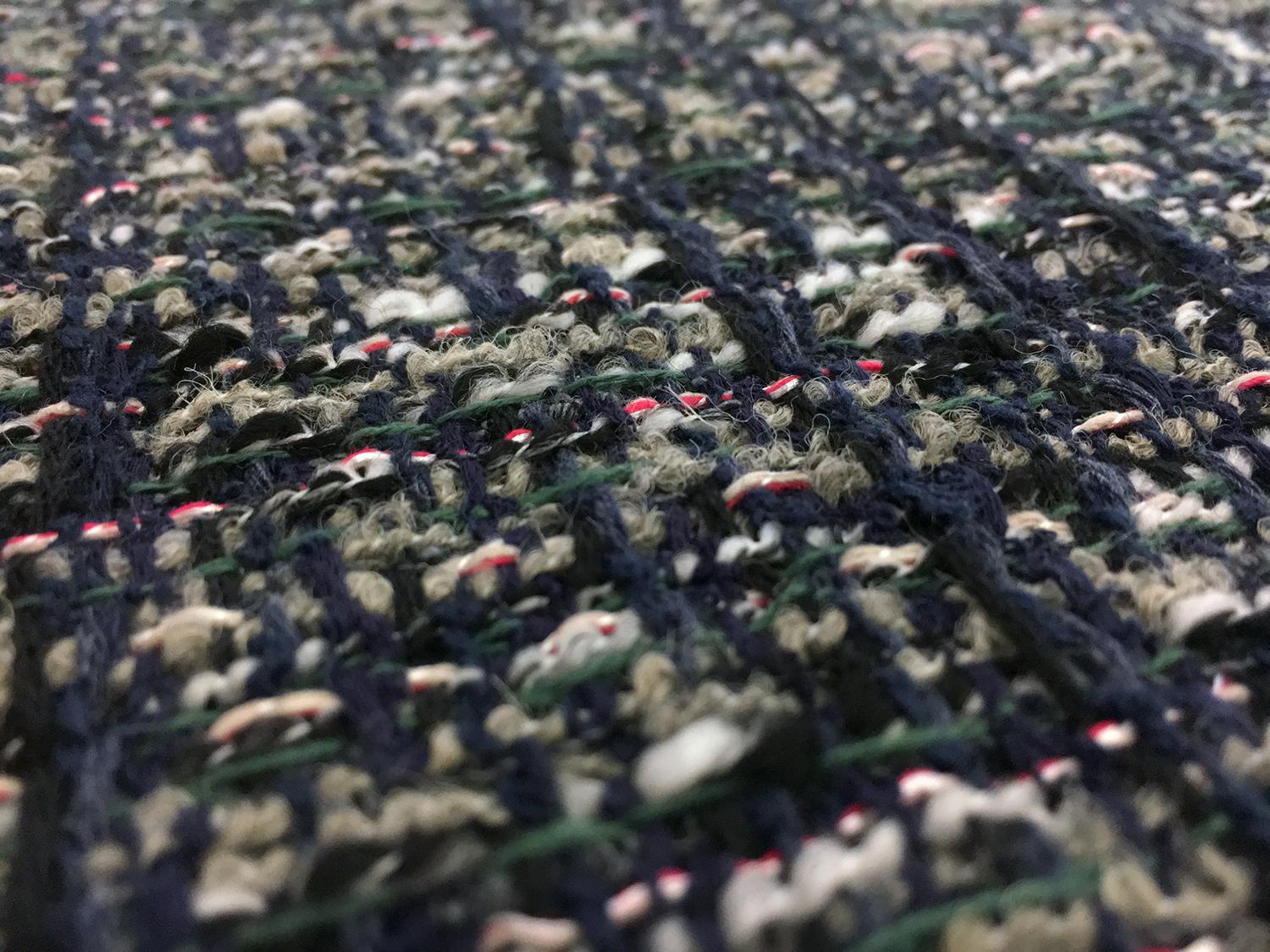 Lesage Cotton Blend Tweed in Navy and Multi1