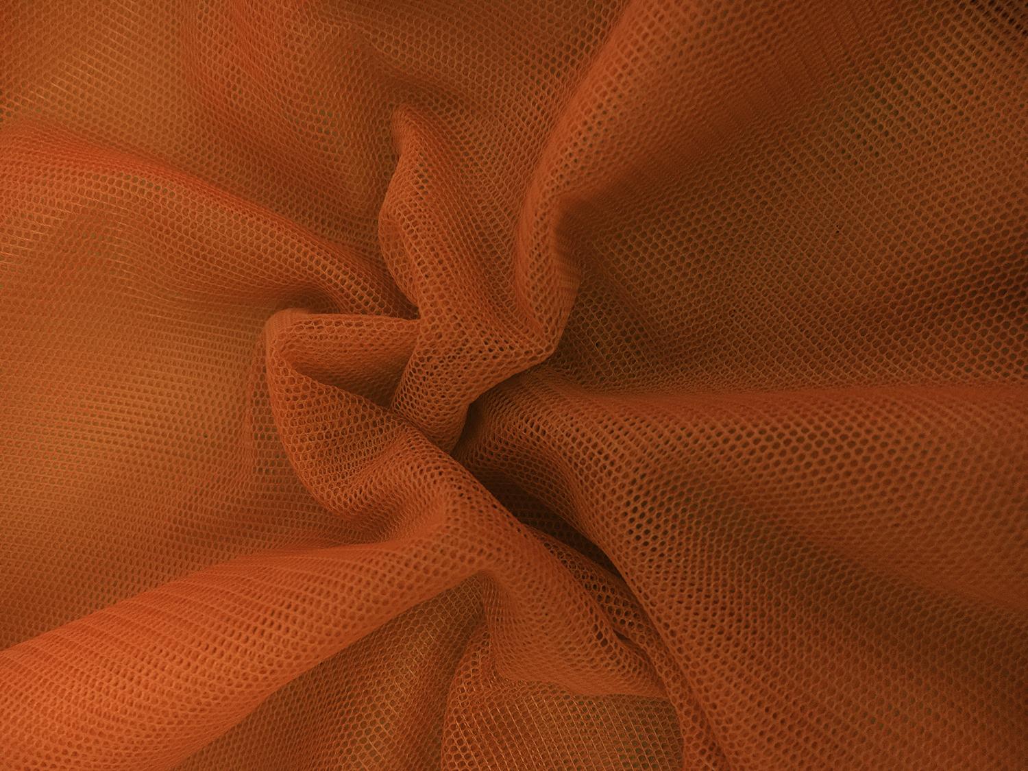 Nylon Bobbinet in Tannino0