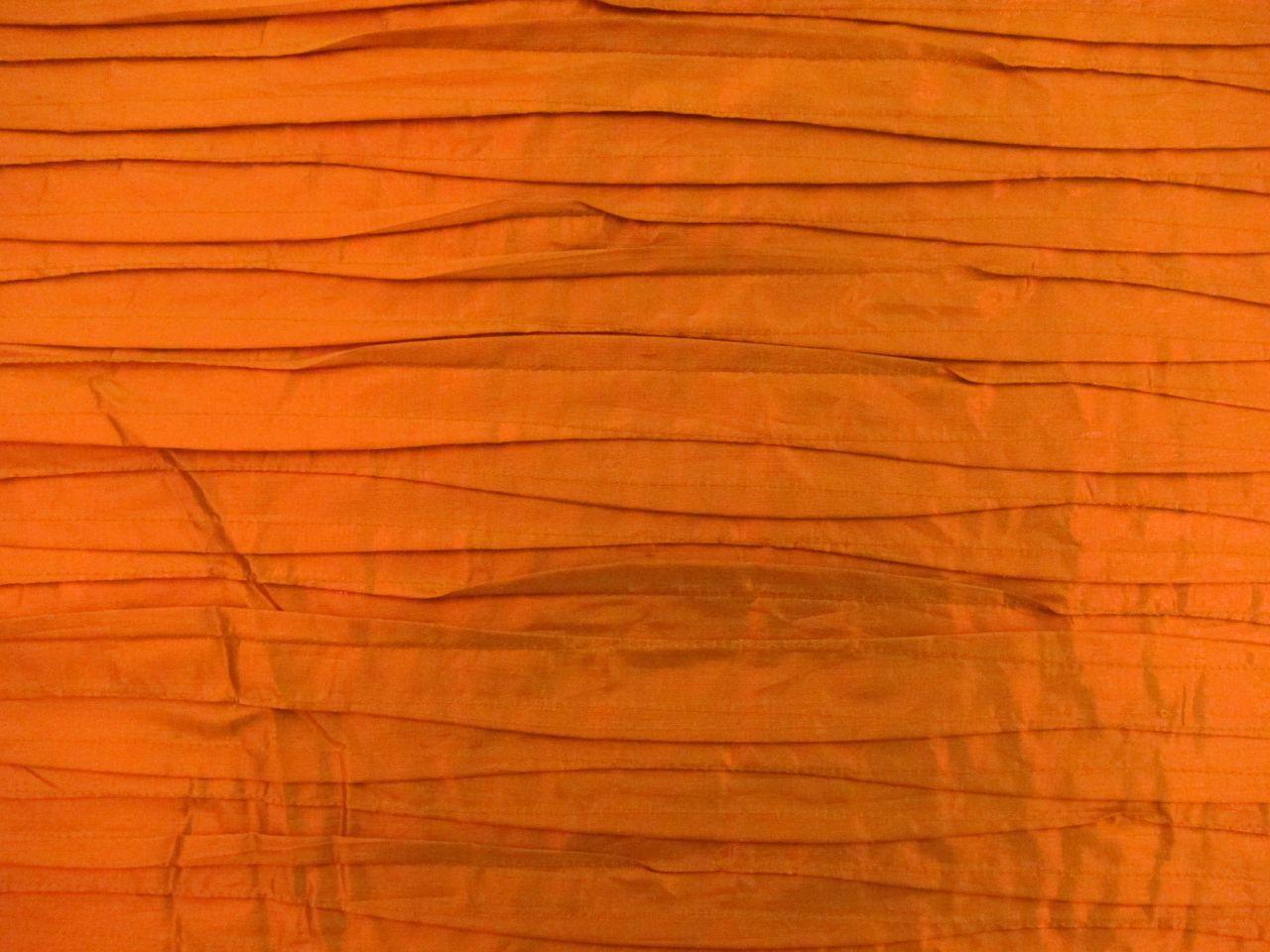 Metallic Tucked Silk Shantung0