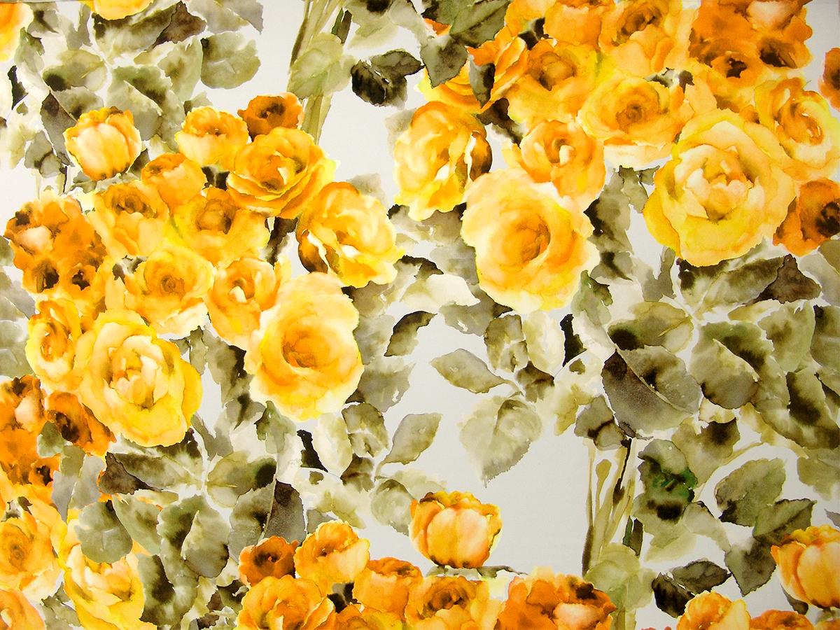 Printed Silk Charmeuse0