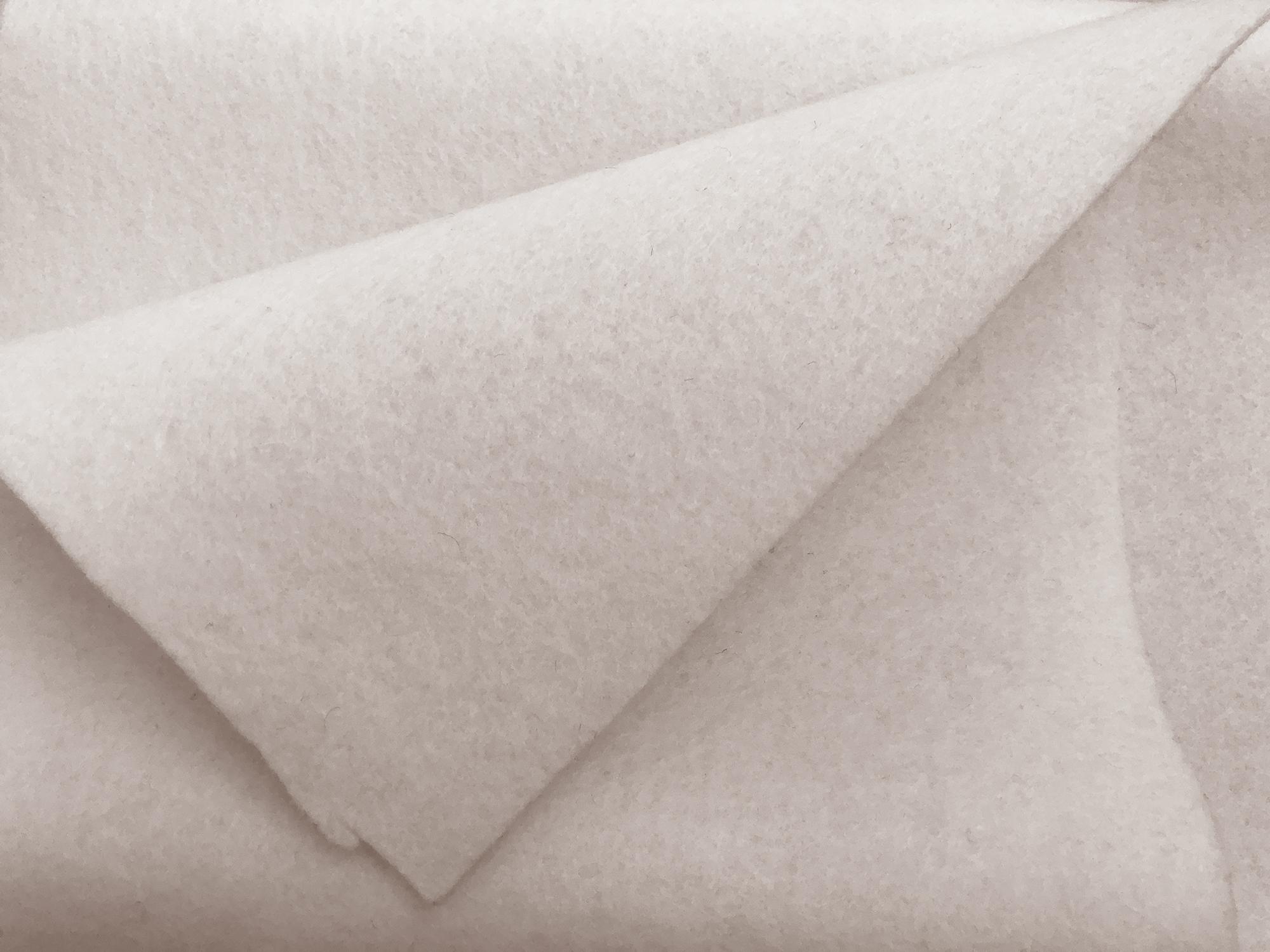 Flameproof Wool Felt 16oz. in Bone1