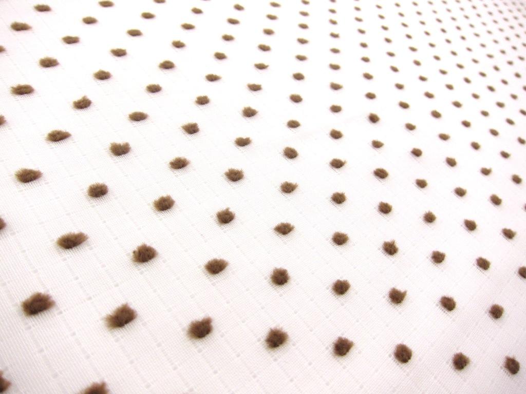 Cotton Plumetis in Brown0