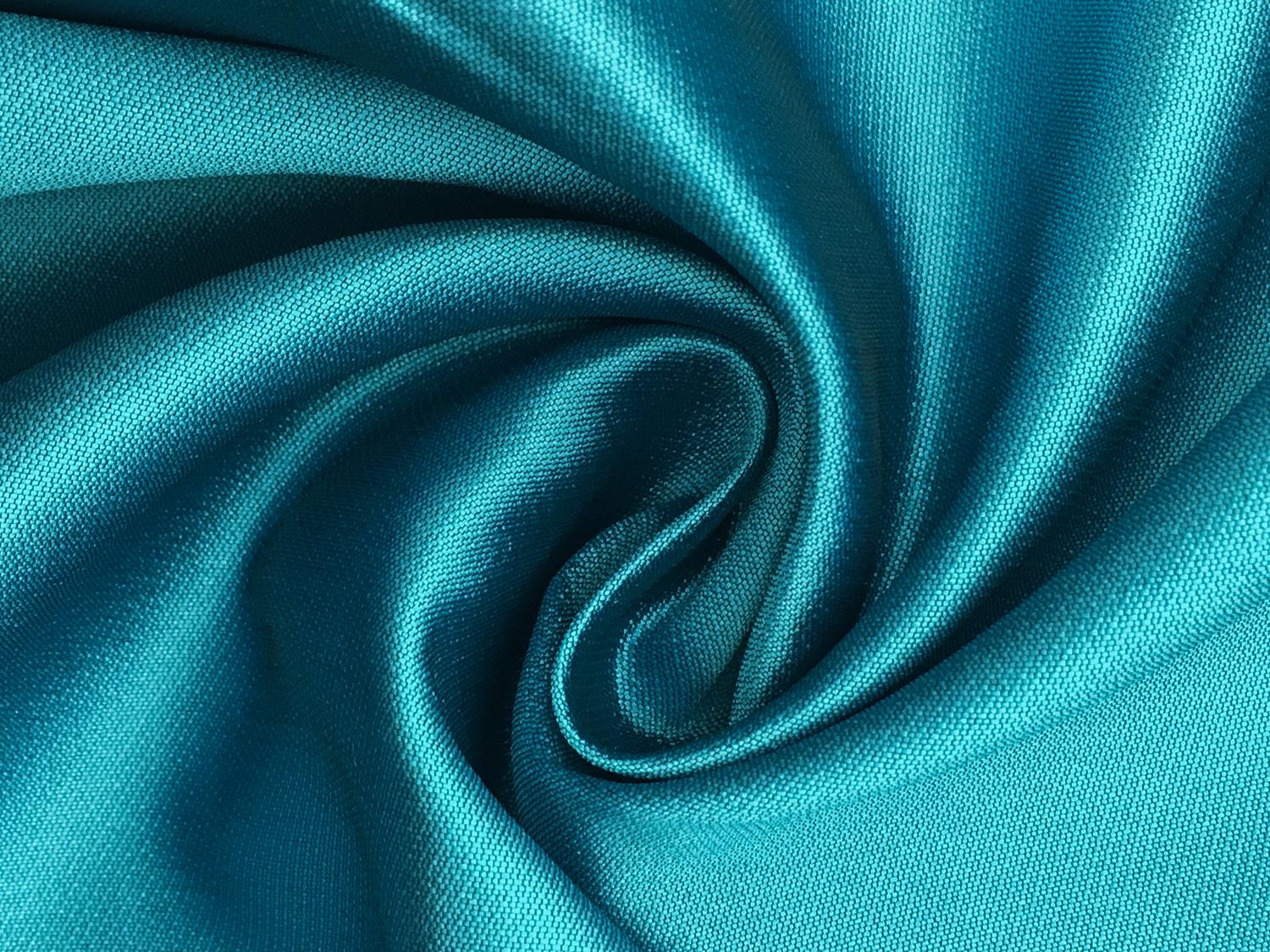 Silk and Polyester Zibeline in Turquoise0