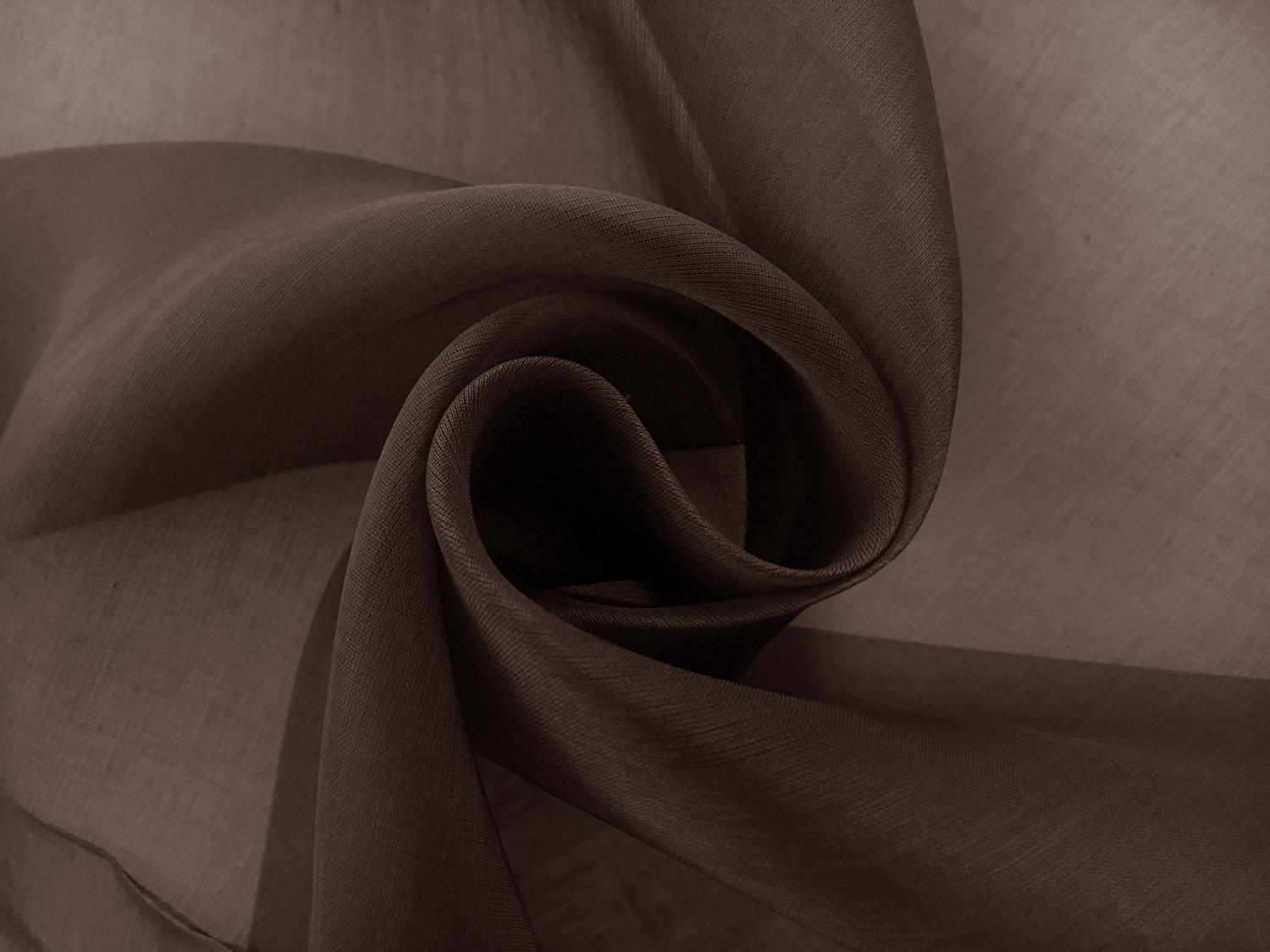 Swiss Cotton Organdy in Brown0