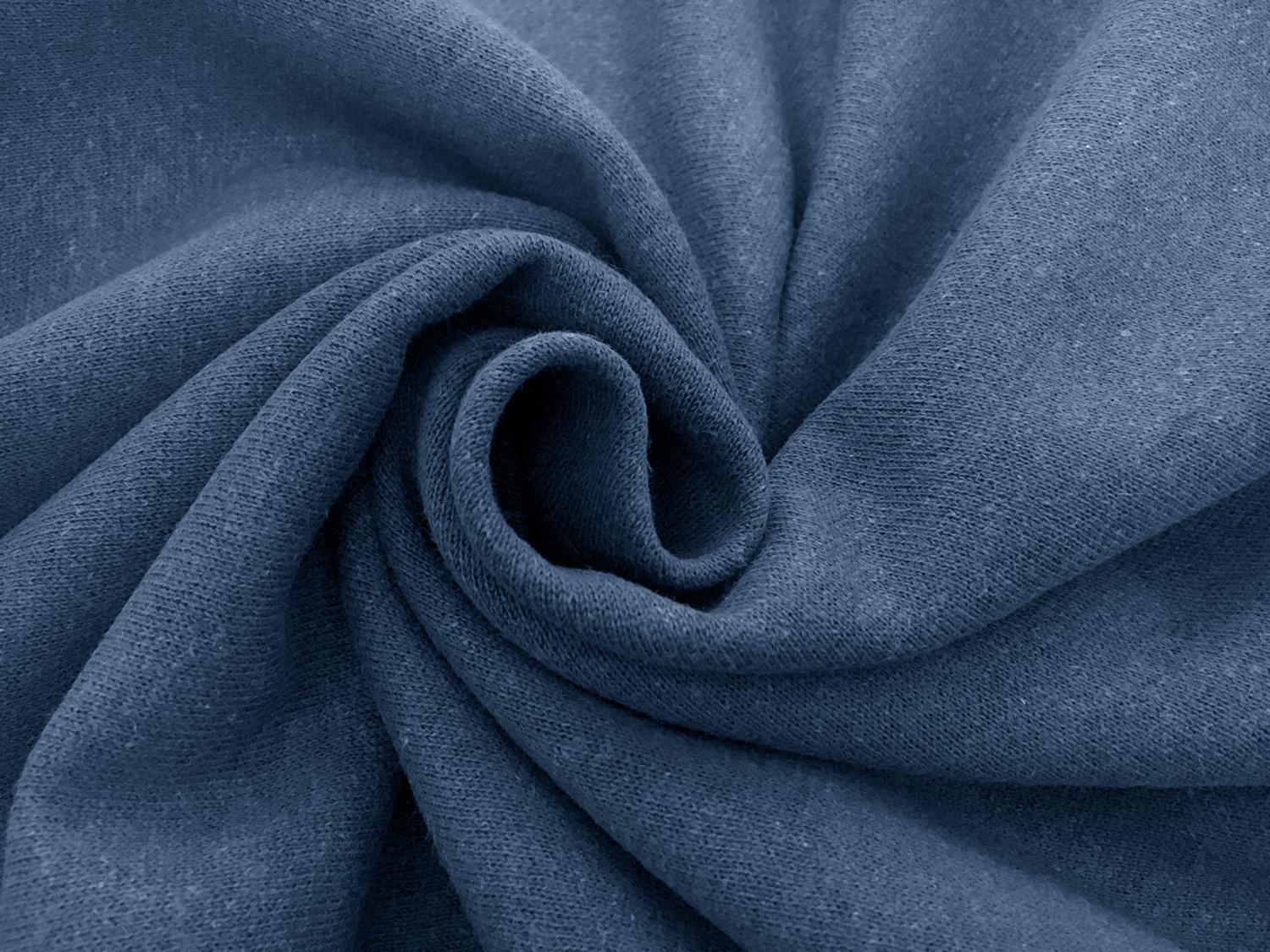 Hemp Organic Cotton Bamboo Sweatshirt Fleece in Denim2