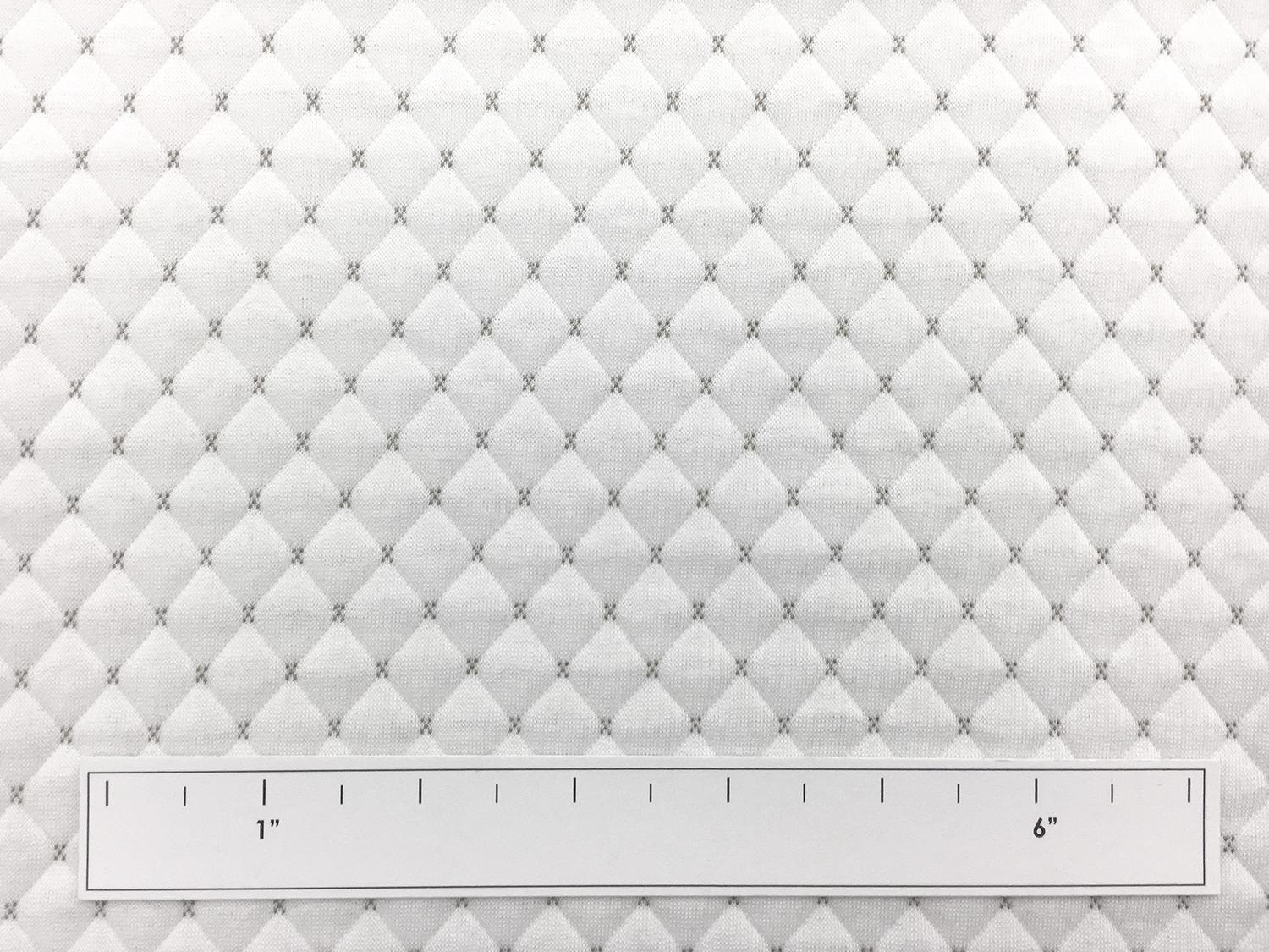 Quilted Novelty Knit in White2