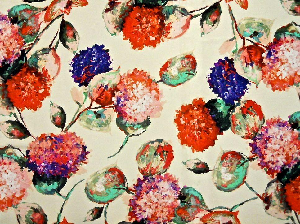 Liquid Look Printed Silk Blend Twill