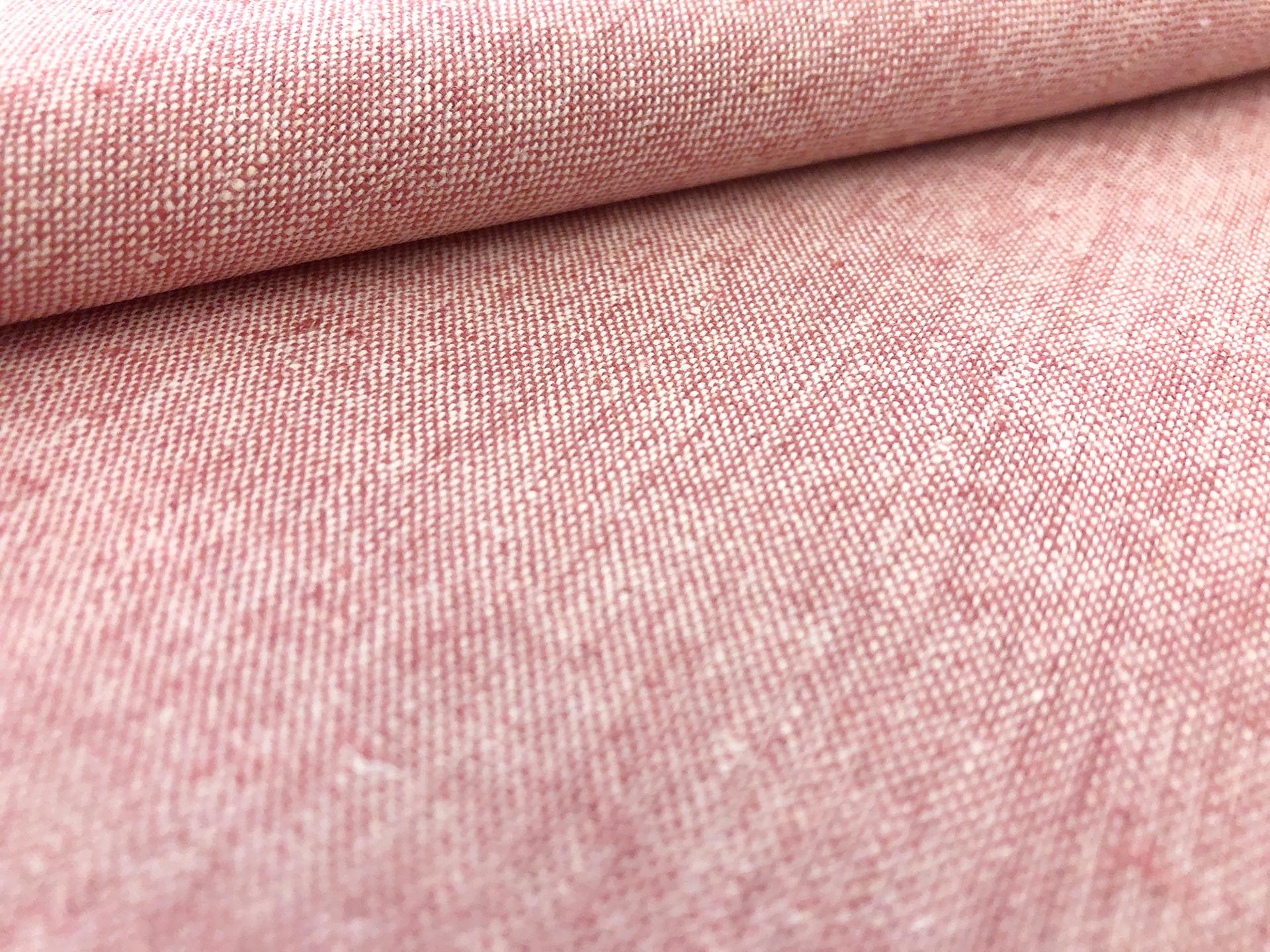 Yarn Dyed Linen Cotton Blend in Berry0