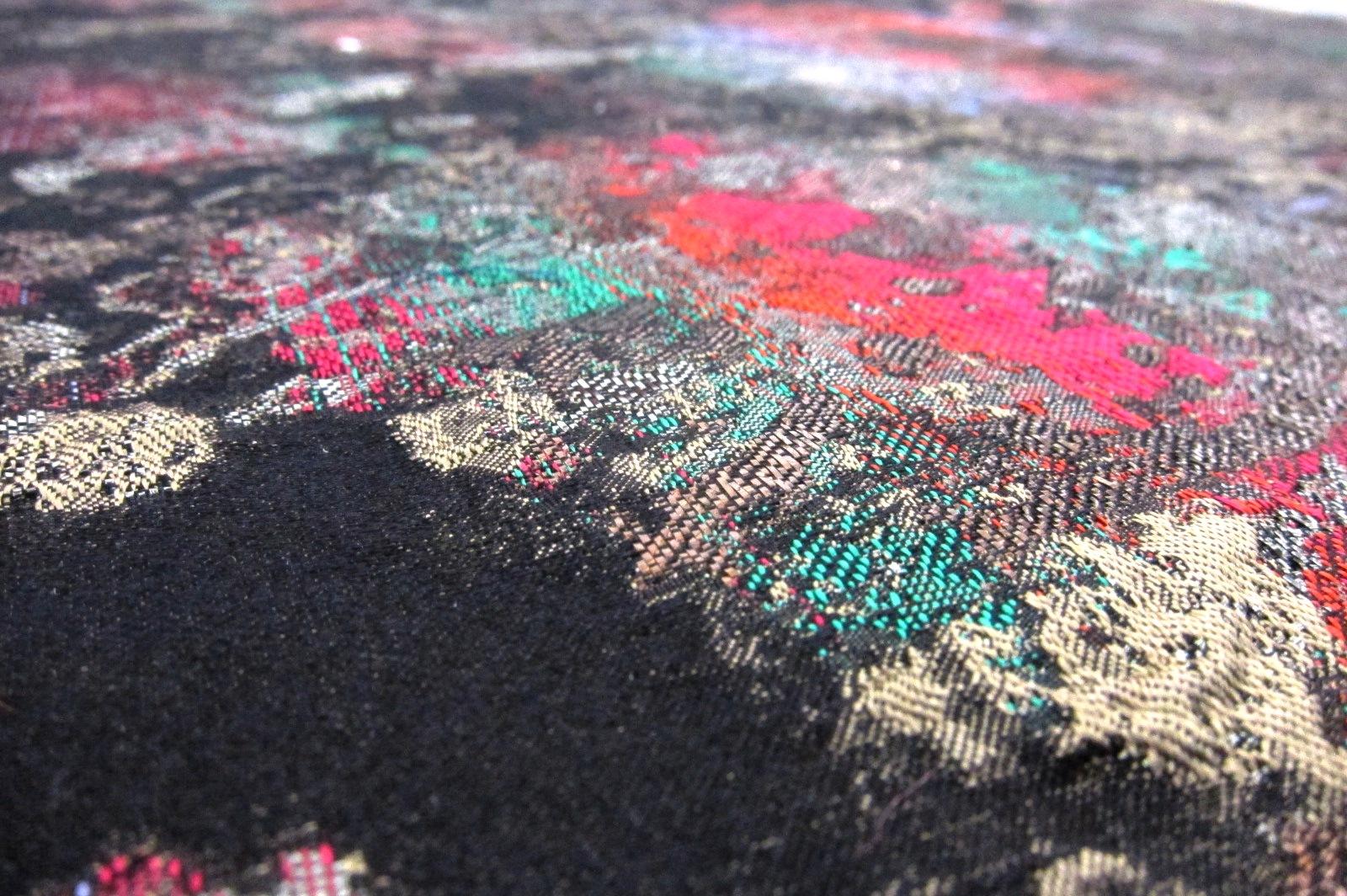 Fused Silk Blend Metallic Cloqué2