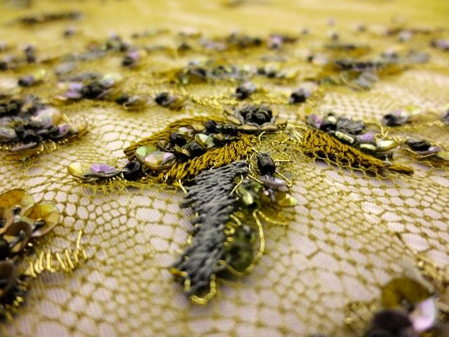 Beaded Metallic Chantilly Lace2