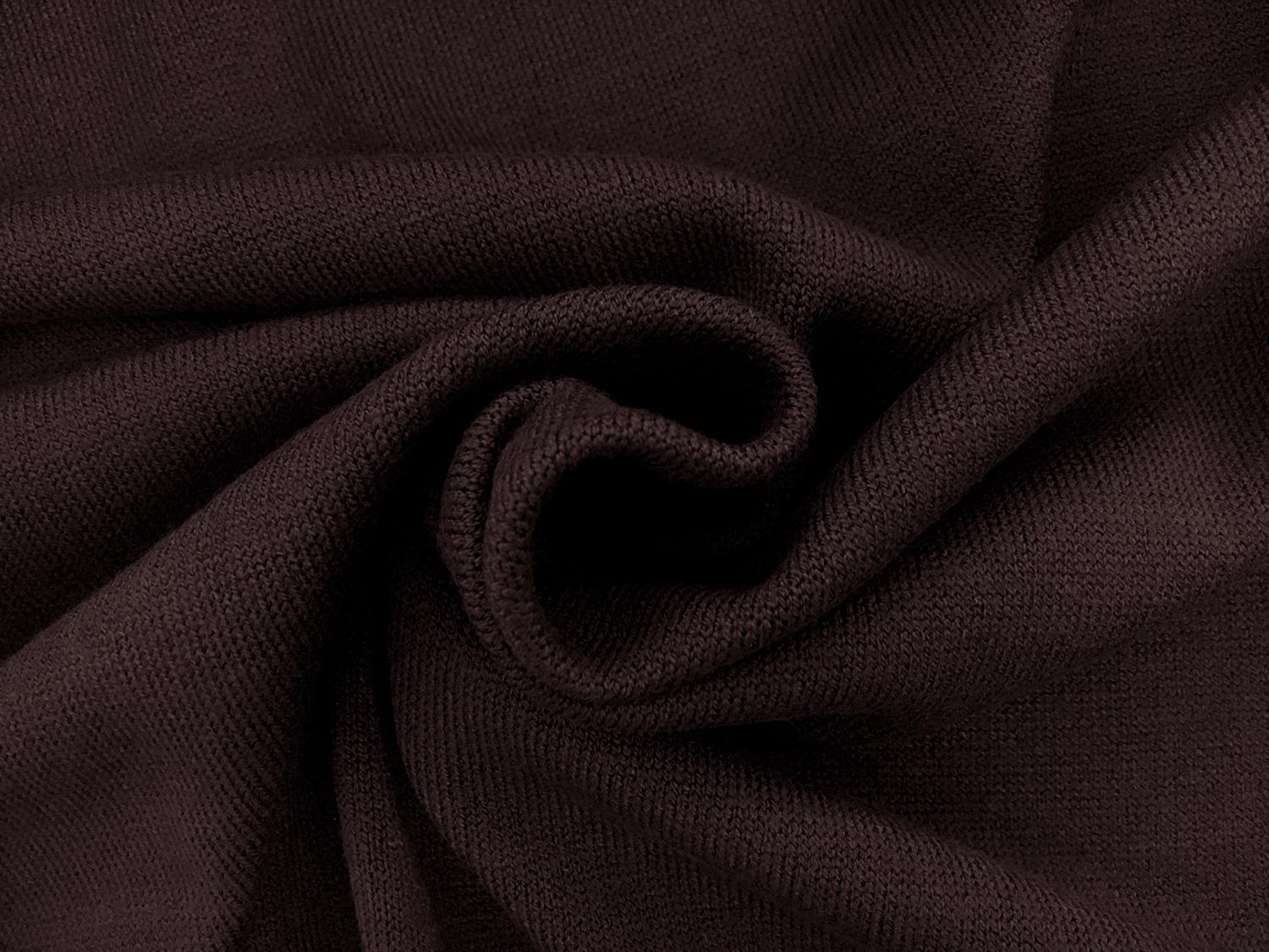 Poly Viscose Blend Knit in Dark Brown1
