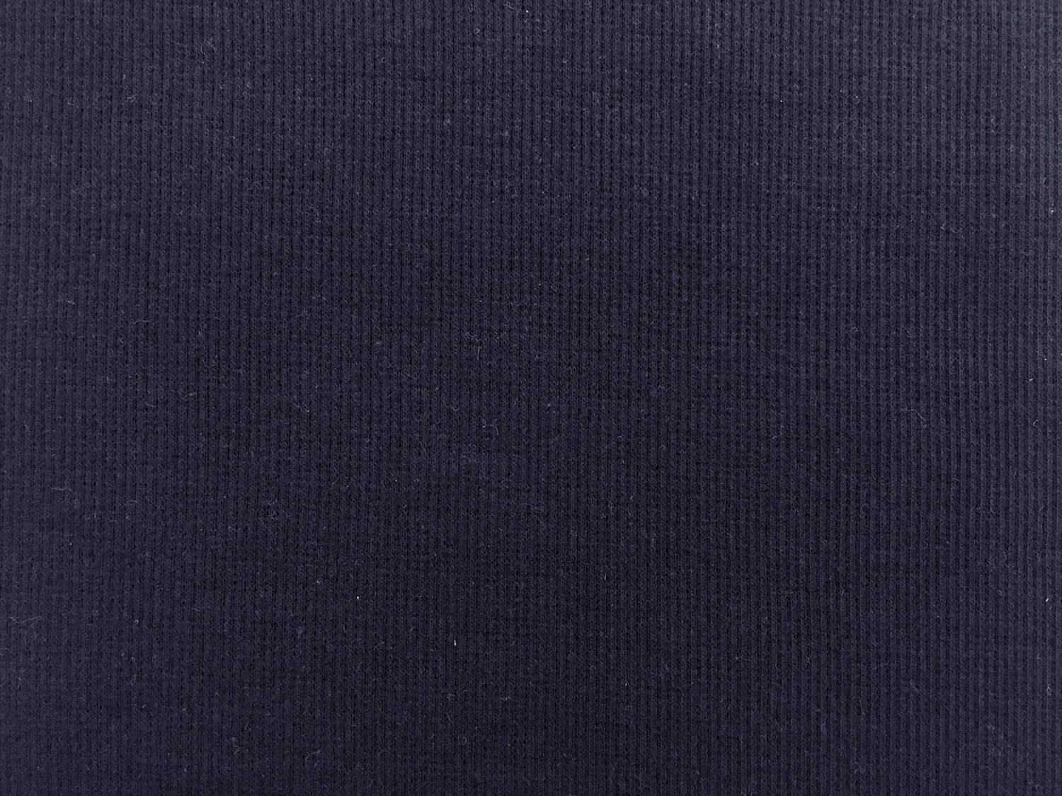 Japanese Cotton Rib Knit in Navy0