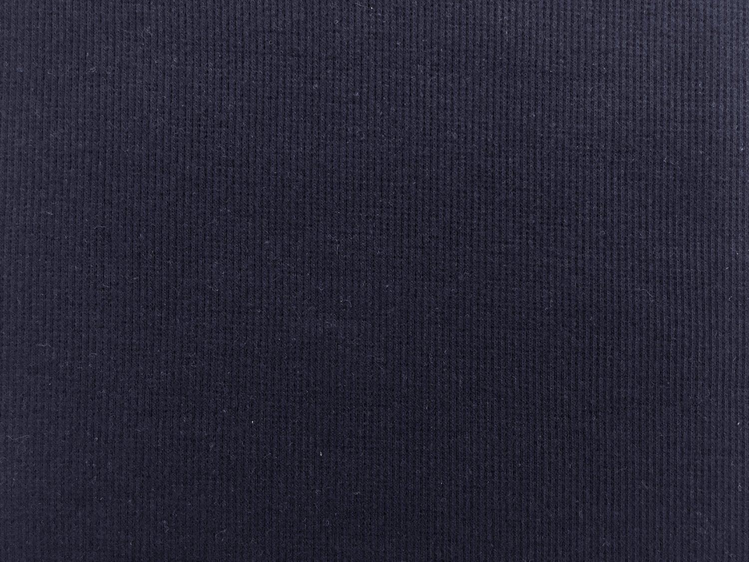 Japanese Cotton Rib Knit in Navy