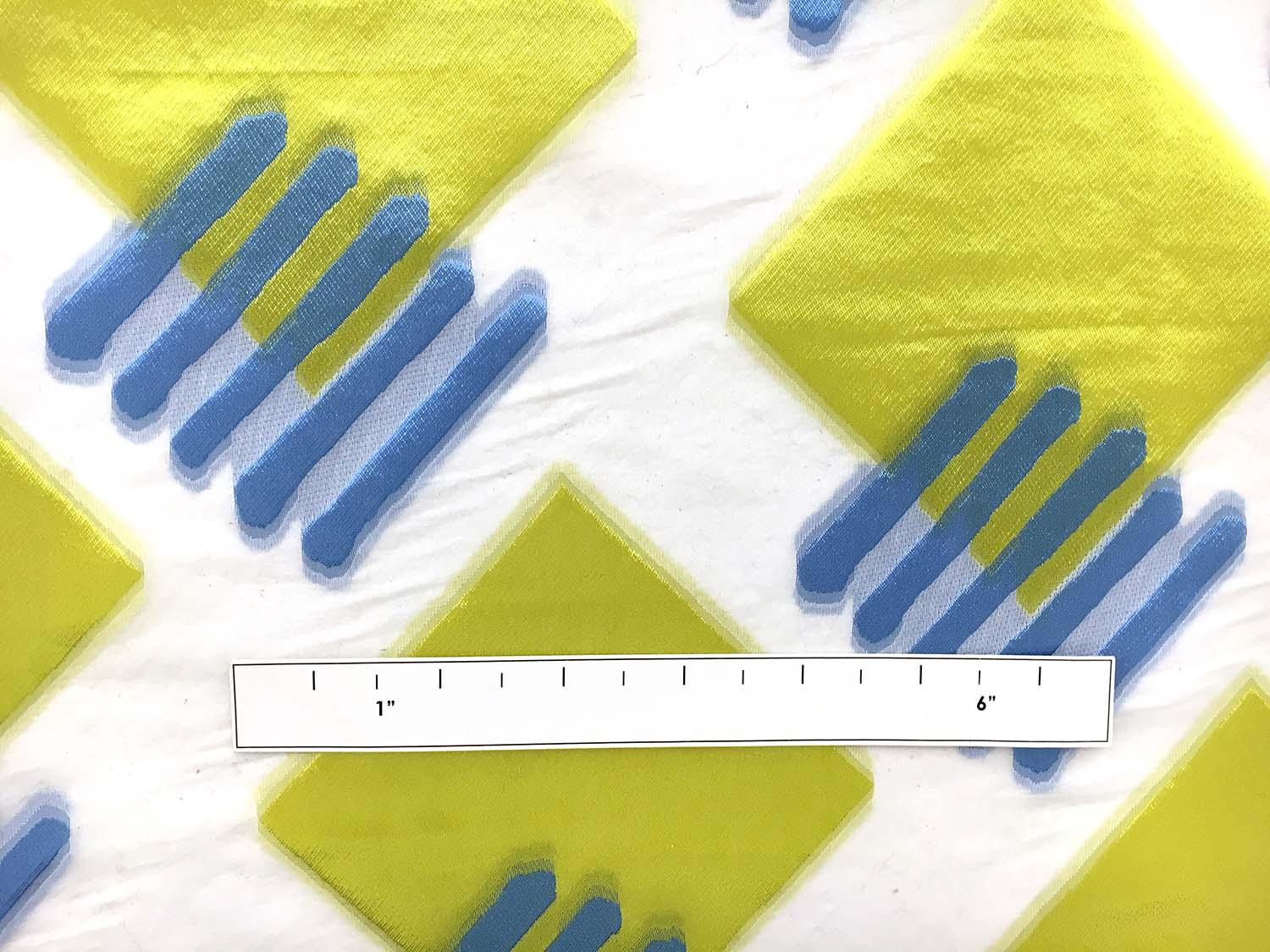 Fil Coupé Organza with Geometric Shapes1