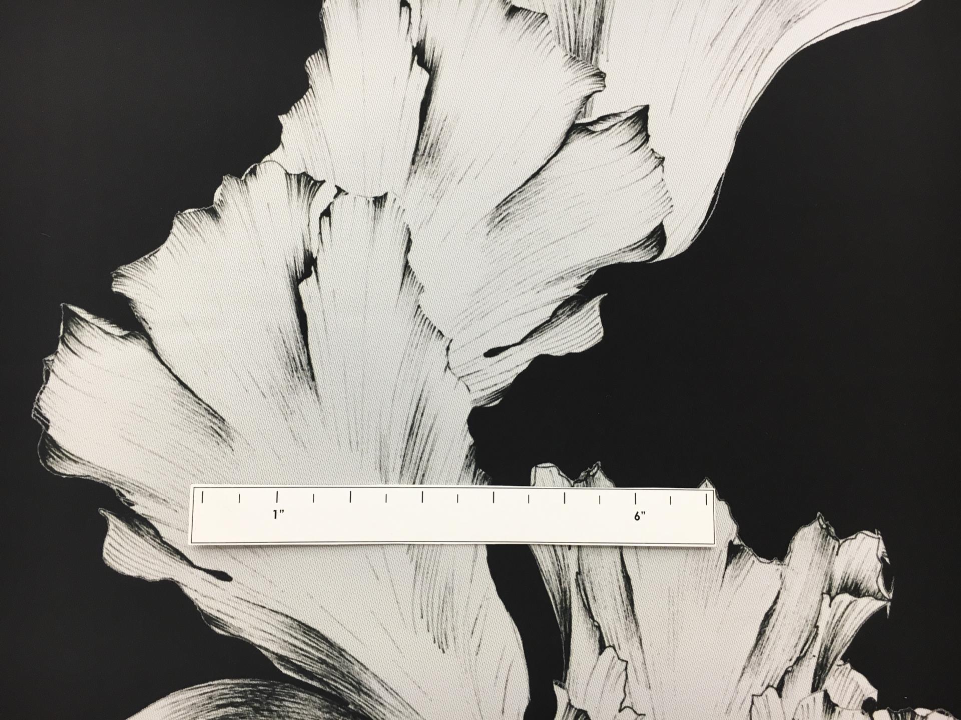 Silk and Polyester Blend Satin with Large Rows of Floral Motifs1