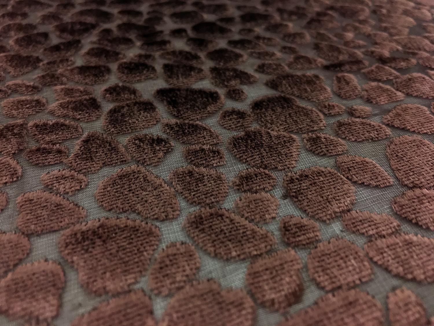 Poly Rayon Burnout Velvet With Dots2