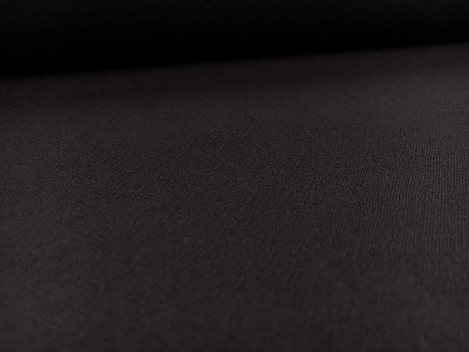 Italian Virgin Wool Challis in Black1