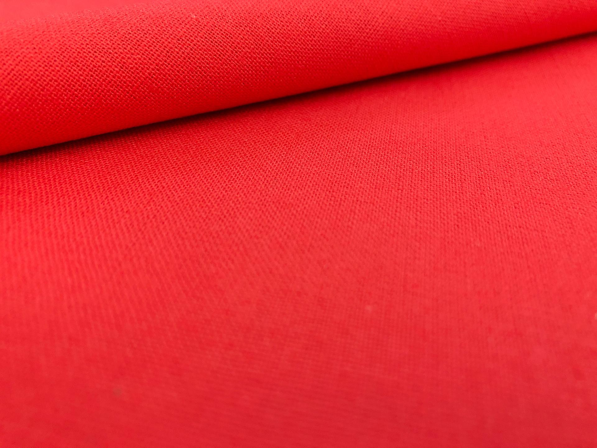 Linen Cotton Blend in Ruby